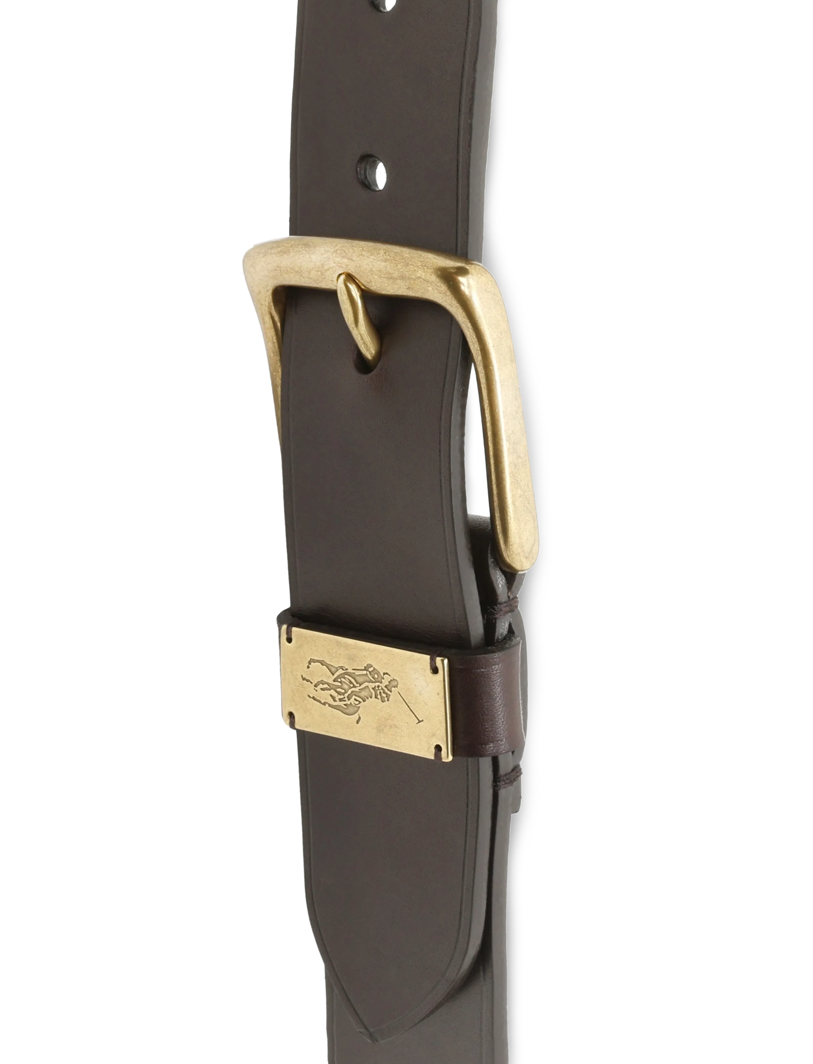 Polo Ralph Lauren - LEATHER-PP METAL DB-BLT-MED - klassische gürtel - dark brown - 2