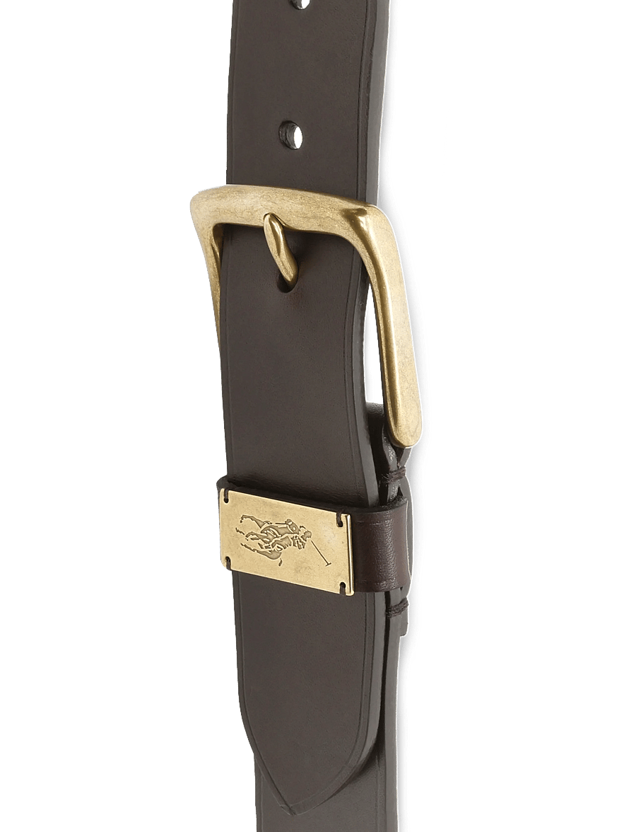 Polo Ralph Lauren - LEATHER-PP METAL DB-BLT-MED - klassische gürtel - dark brown - 2