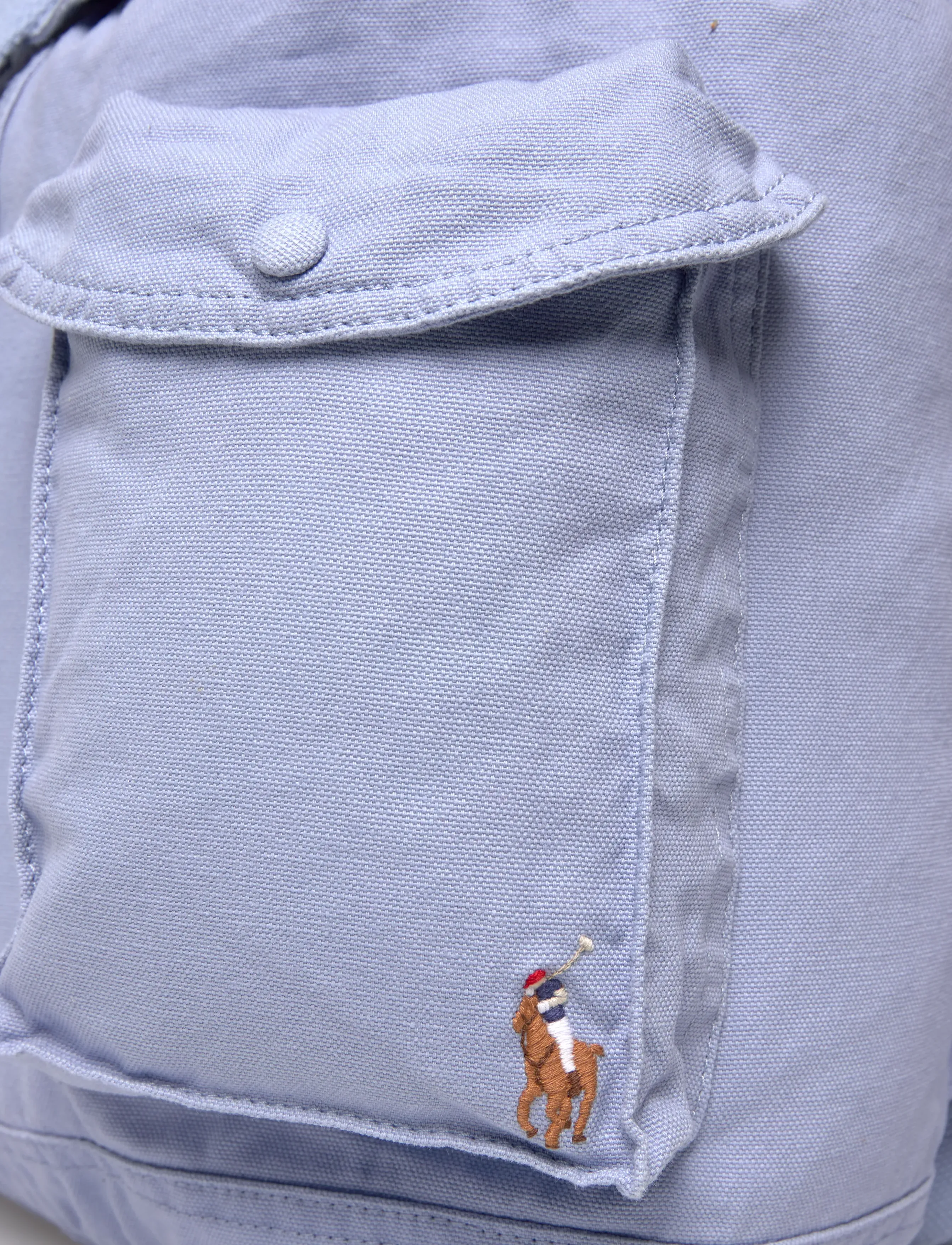 Polo Ralph Lauren - Flap-Top Canvas Backpack - verslaðu eftir tilefni - chambray blue - 4
