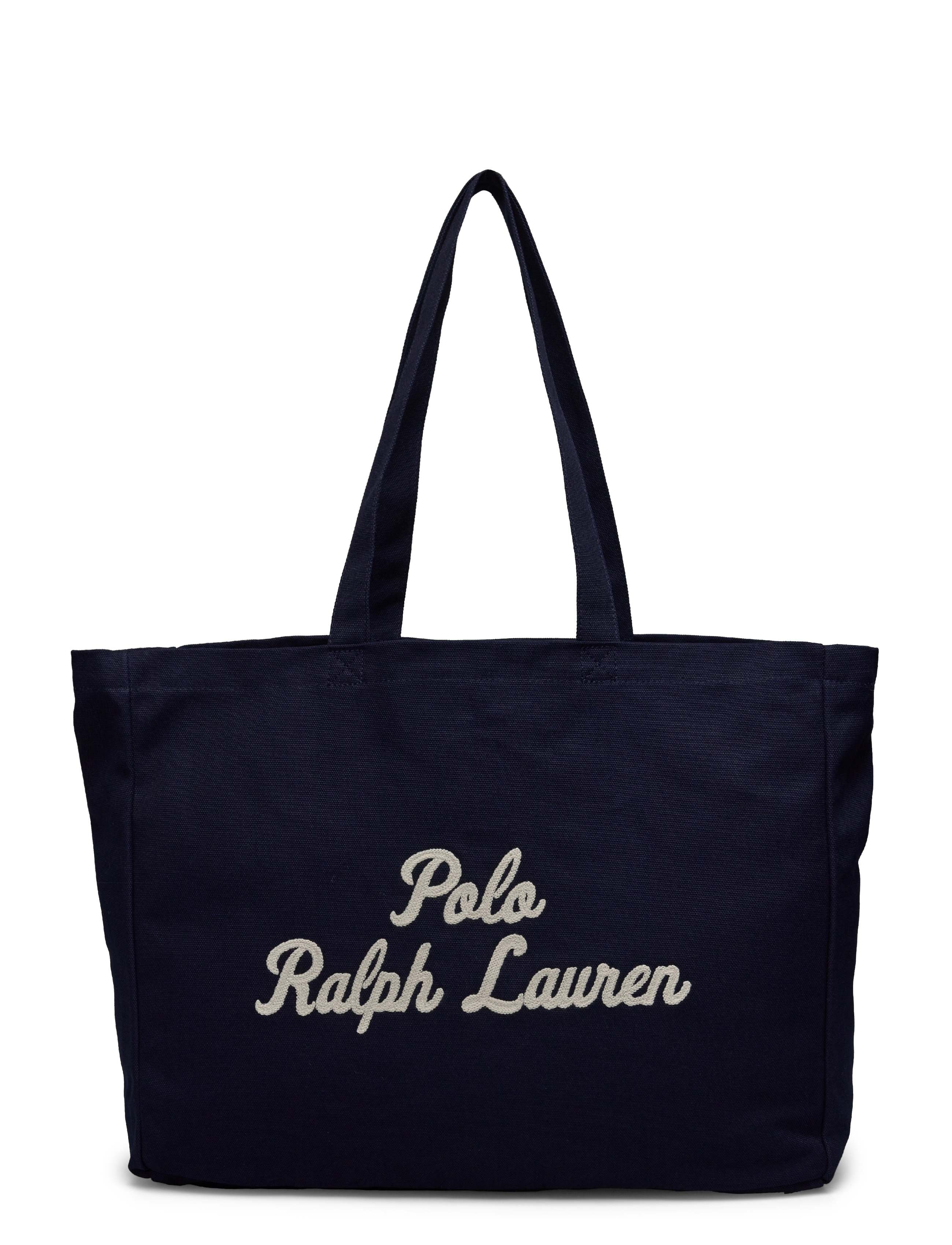 Embroidered Canvas Tote - NEWPORT NAVY