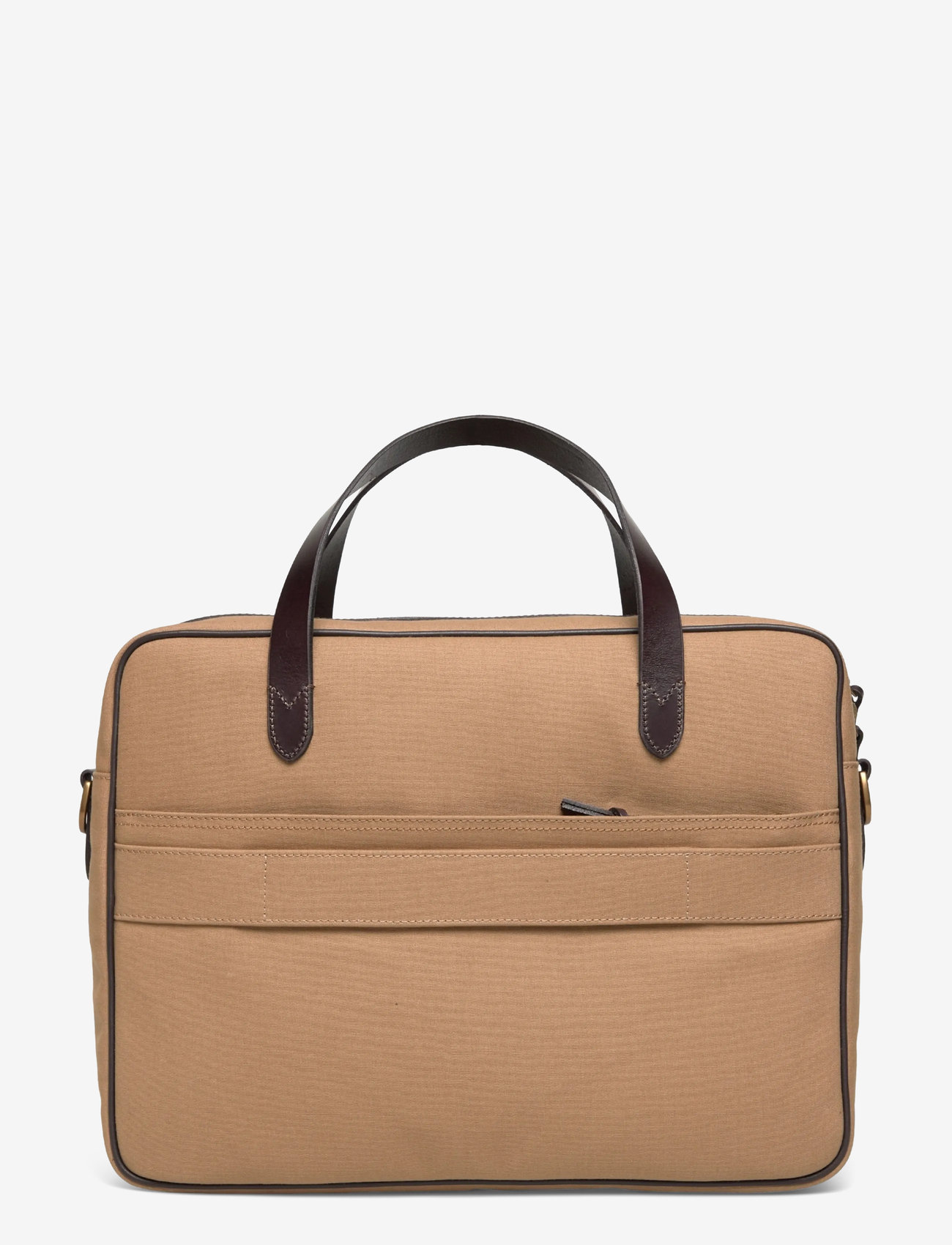 Polo Ralph Lauren - Leather-Trim Canvas Commuter Bag - shop by occasion - montana khaki/bro - 1