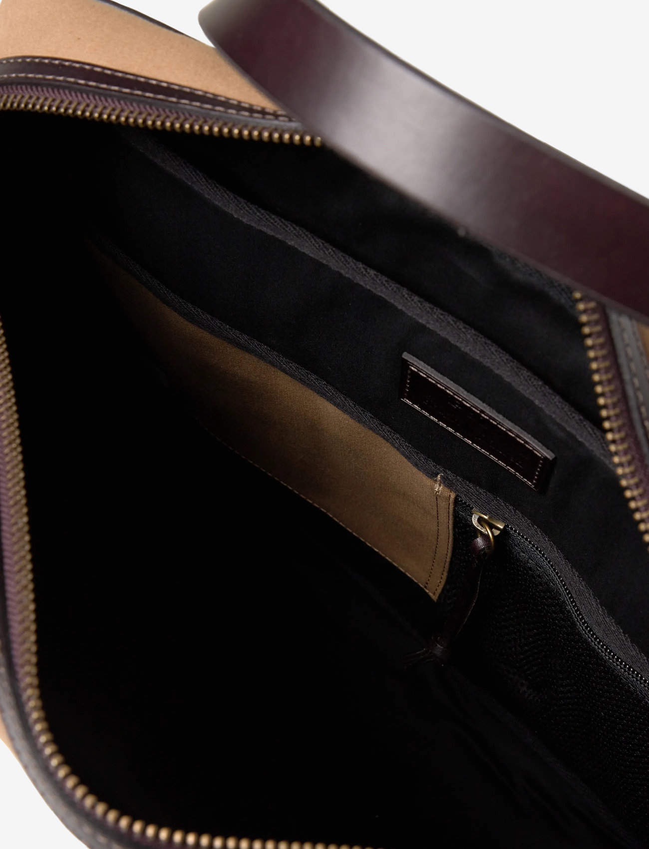 Polo Ralph Lauren - Leather-Trim Canvas Commuter Bag - shop by occasion - montana khaki/bro - 4