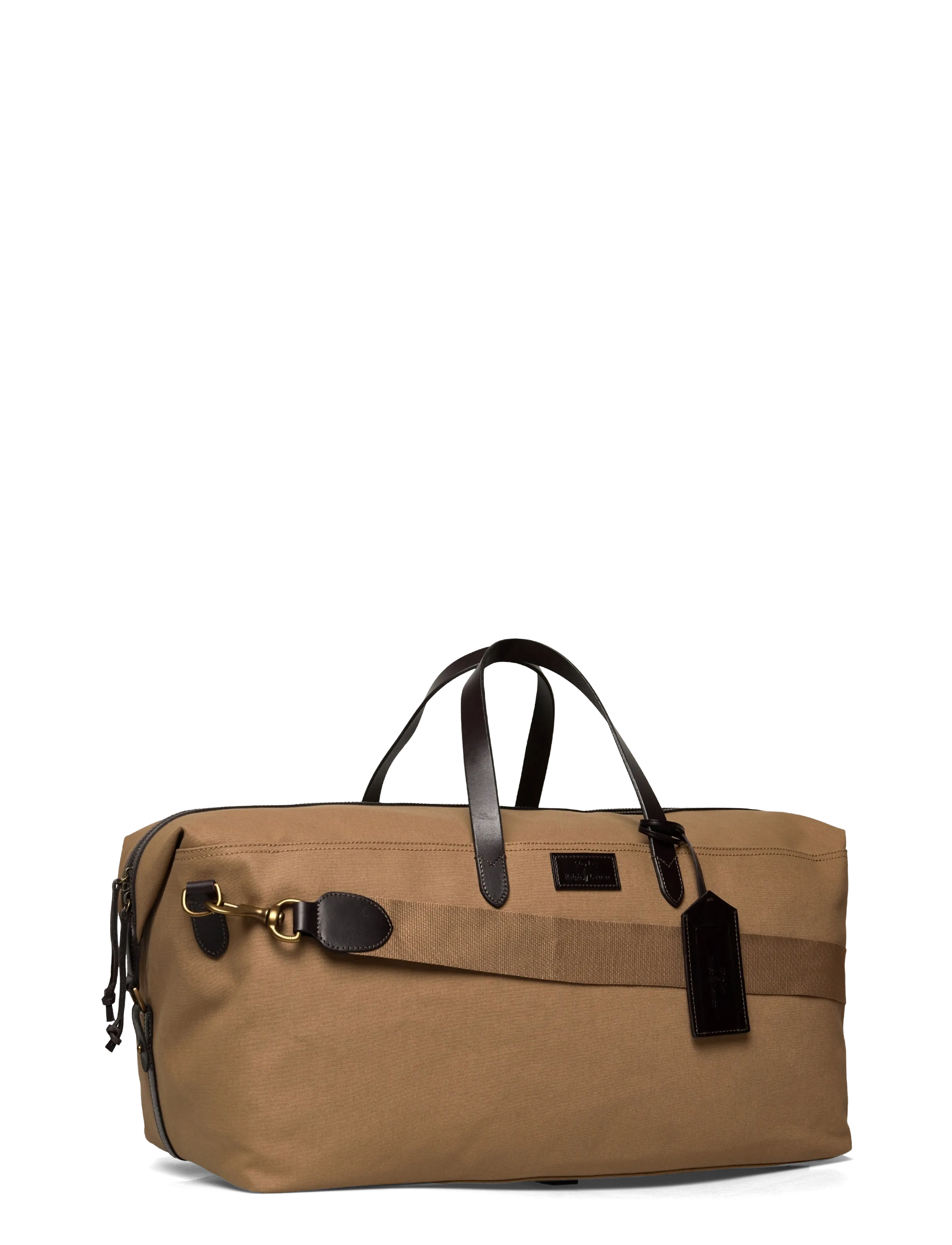 Polo Ralph Lauren - Leather-Trim Canvas Duffel - montana khaki/bro - 2