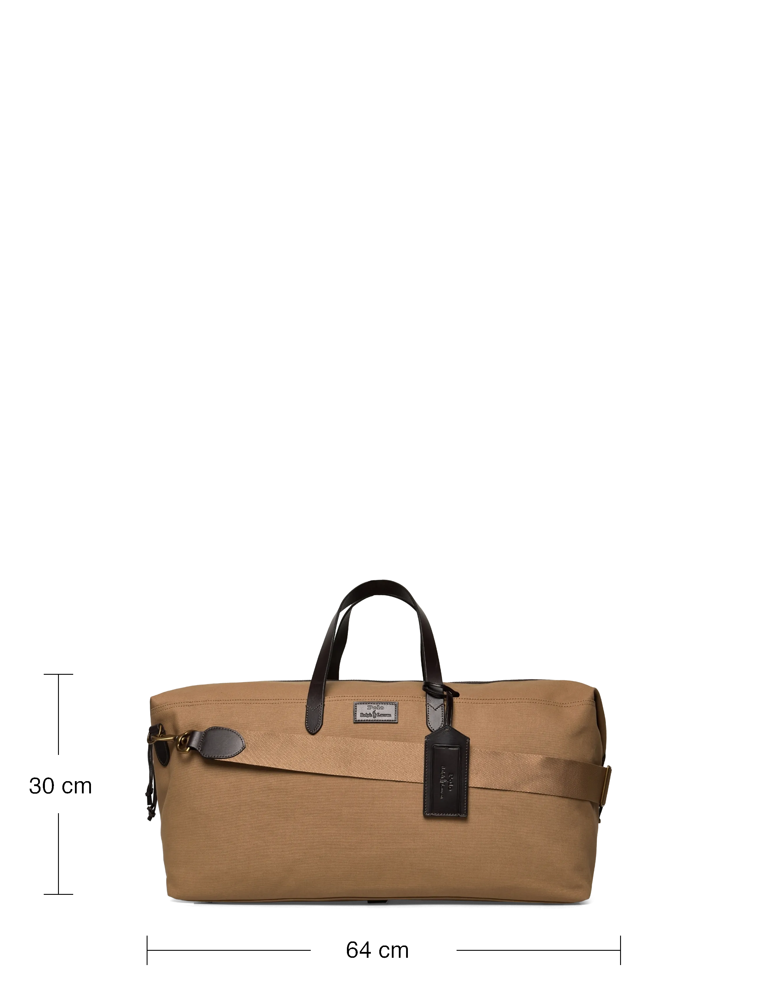 Polo Ralph Lauren - Leather-Trim Canvas Duffel - montana khaki/bro - 3