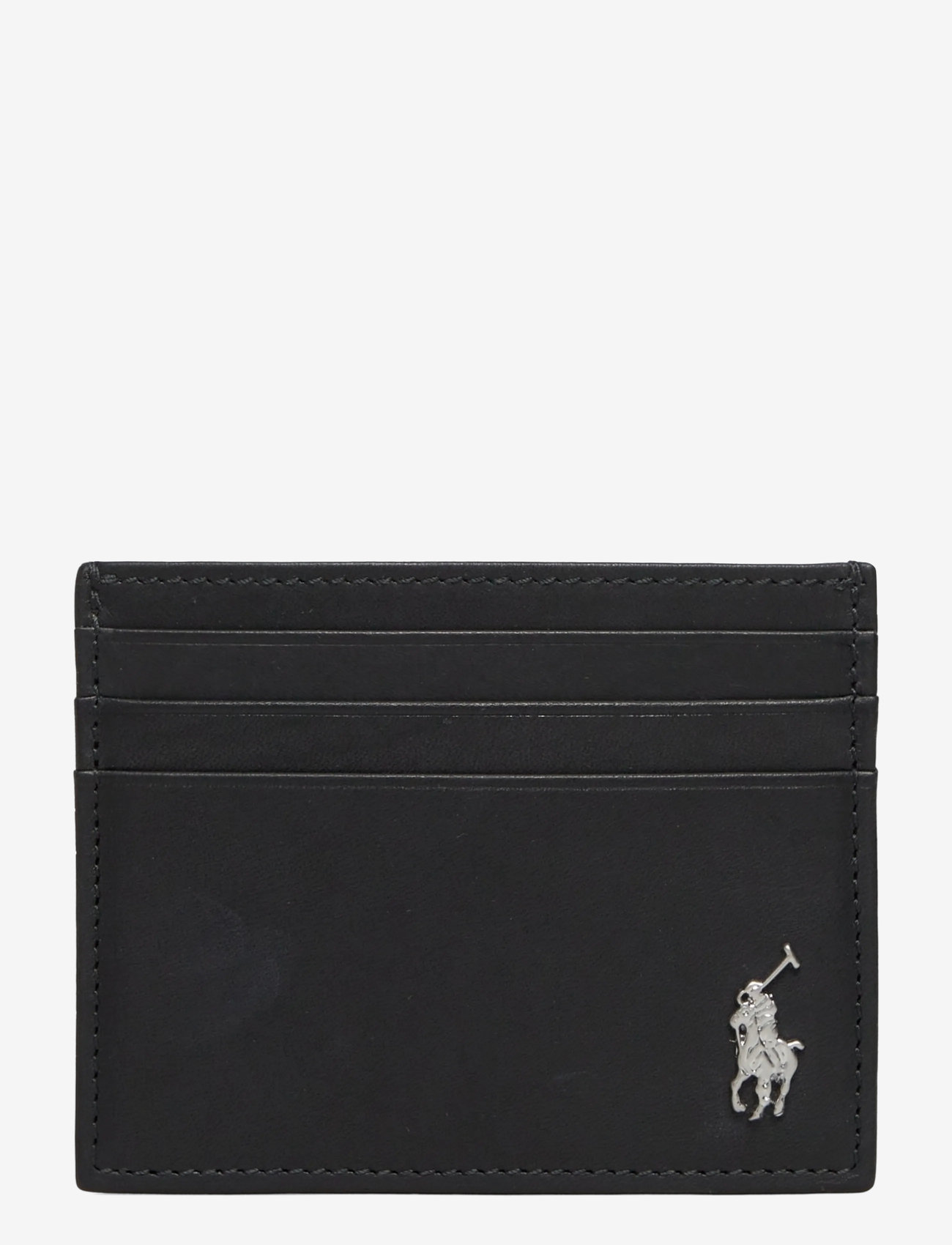 Polo Ralph Lauren - Wimbledon Leather Card Case - rahakotid - black - 0