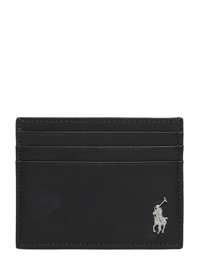 Polo Ralph Lauren - Wimbledon Leather Card Case - rahakotid - black - 0