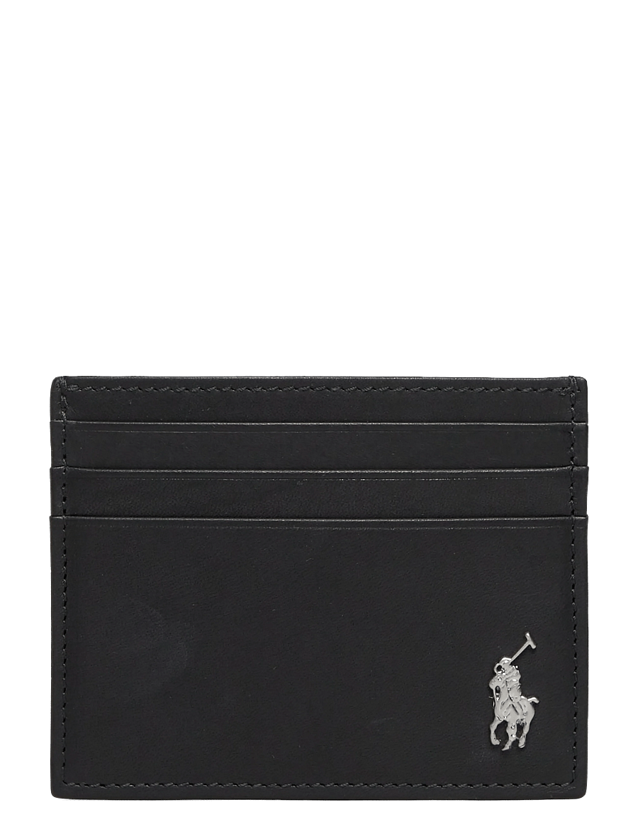 Polo Ralph Lauren - LEATHER-CARD CASE-CCS-SMA - punge - black - 0