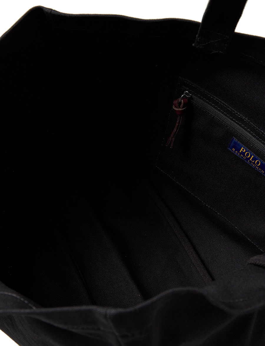Polo Ralph Lauren - Embroidered Canvas Tote - nach anlass kaufen - black - 3