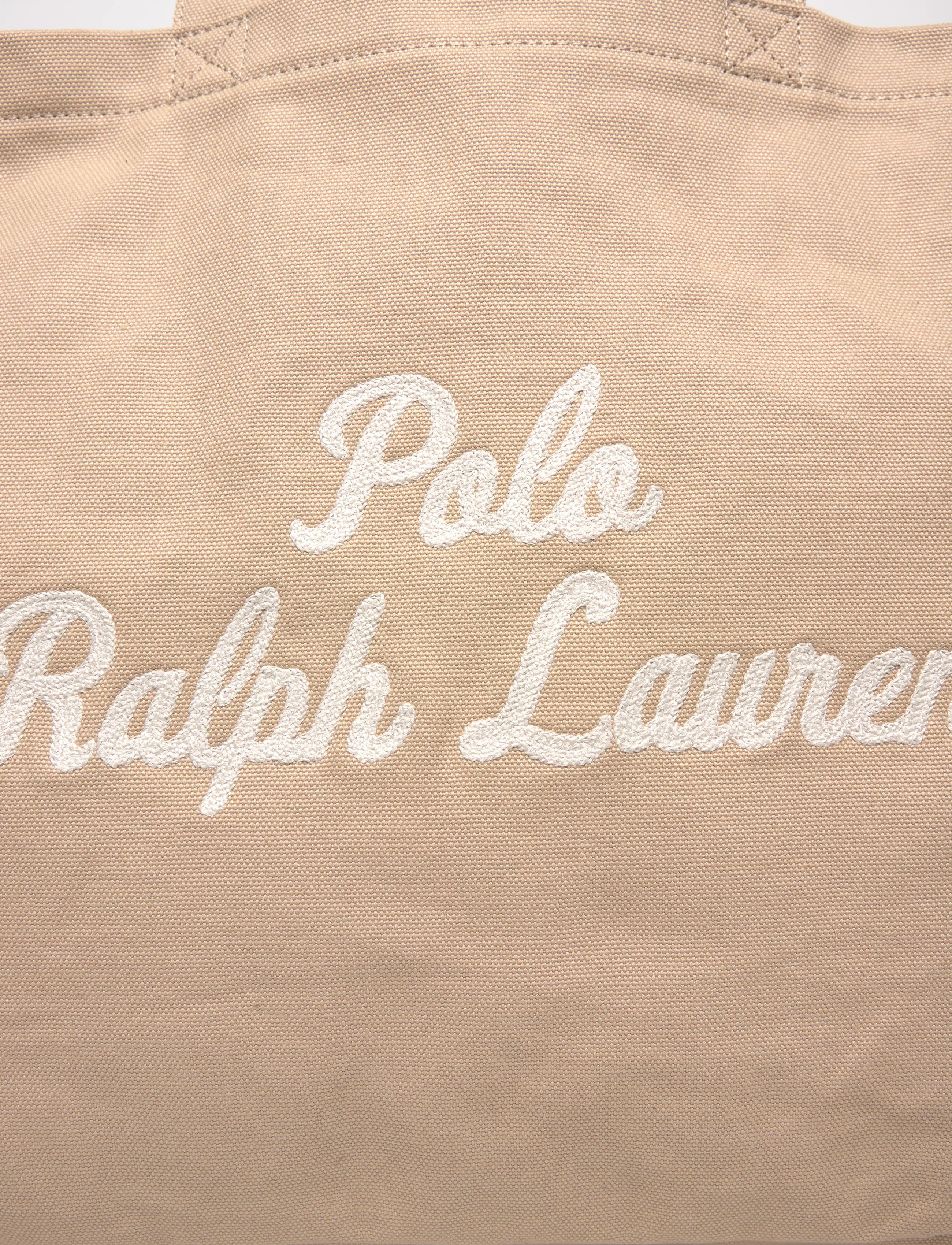 Polo Ralph Lauren - Embroidered Canvas Tote - nach anlass kaufen - tan - 4