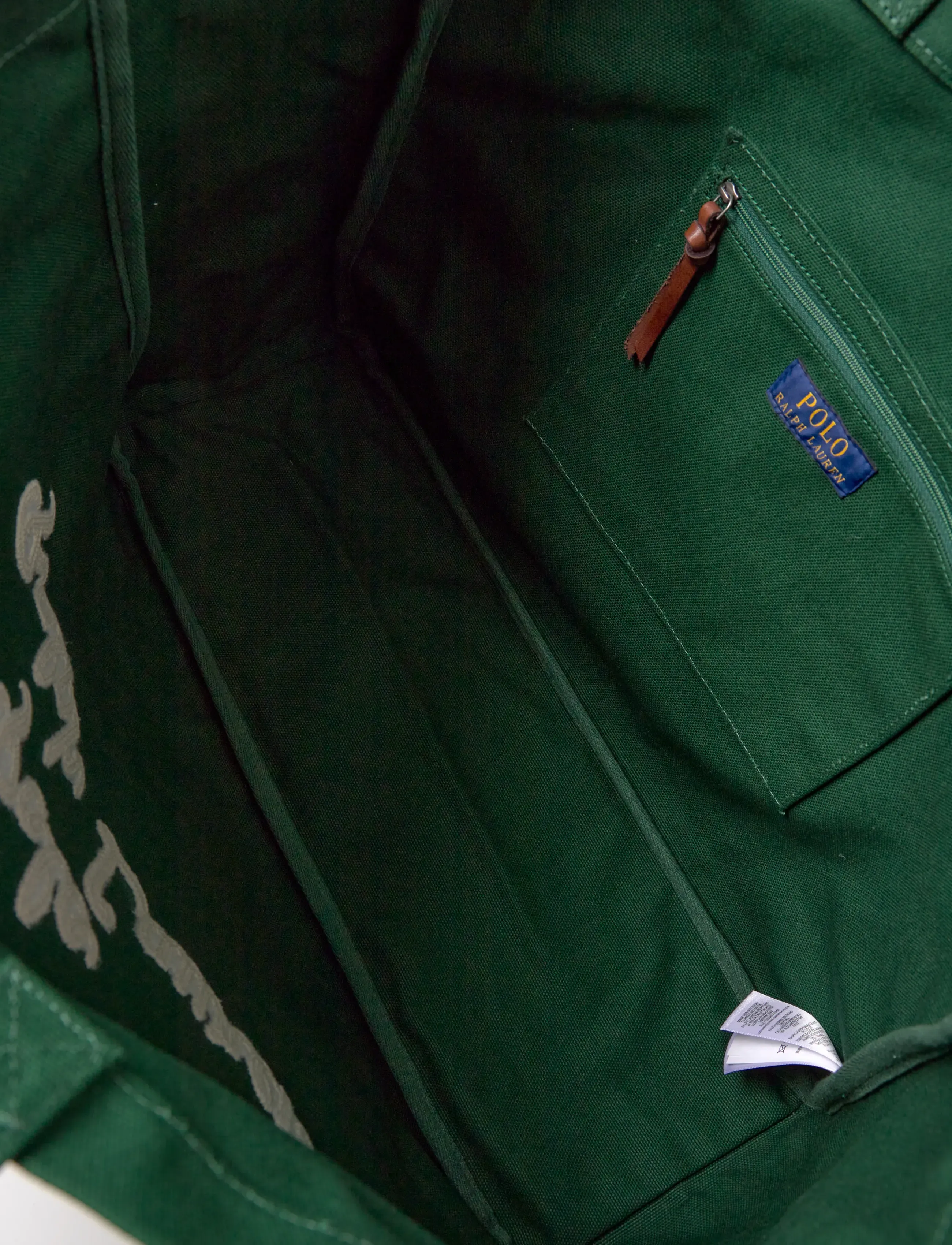 Polo Ralph Lauren - Embroidered Canvas Tote - nach anlass kaufen - vintage pine - 5