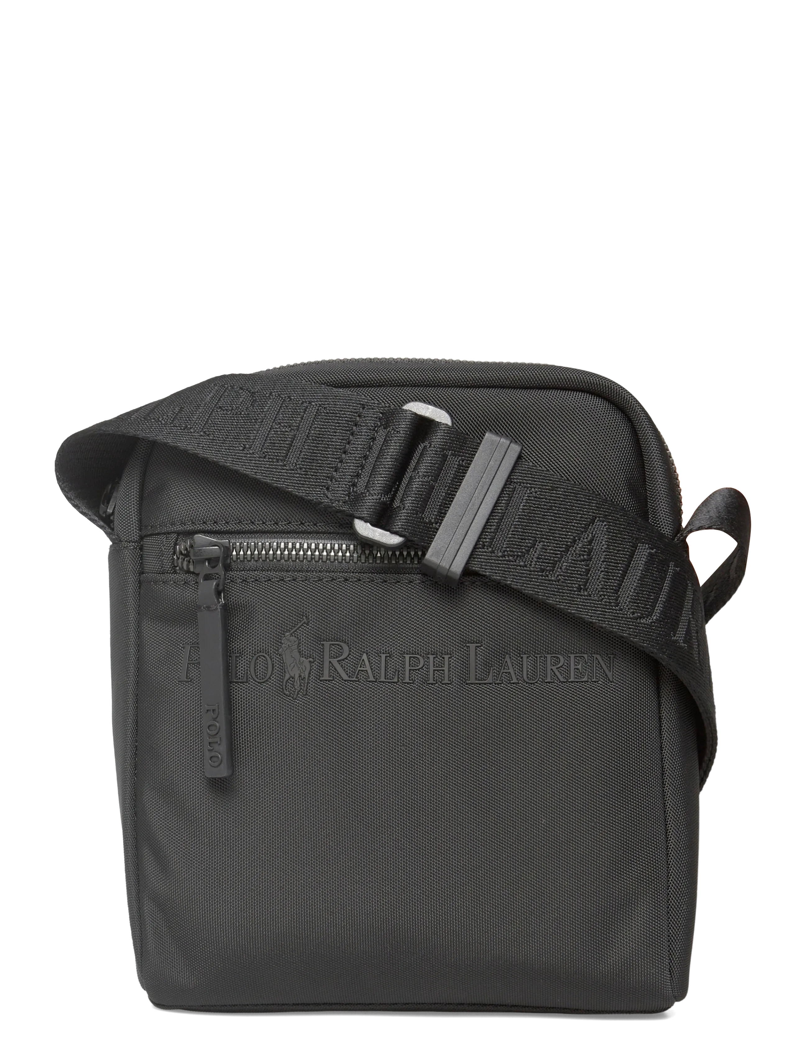 Polo Ralph Lauren Tonal Logo Crossbody Bag - Kotid - BLACK / black