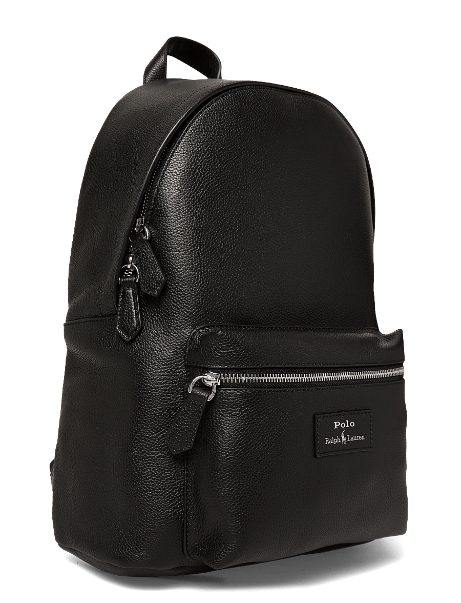 Polo Ralph Lauren - PEBBLE LEATHER-DOME BACKPCK-BPK-LRG - business-rucksäcke - black - 2