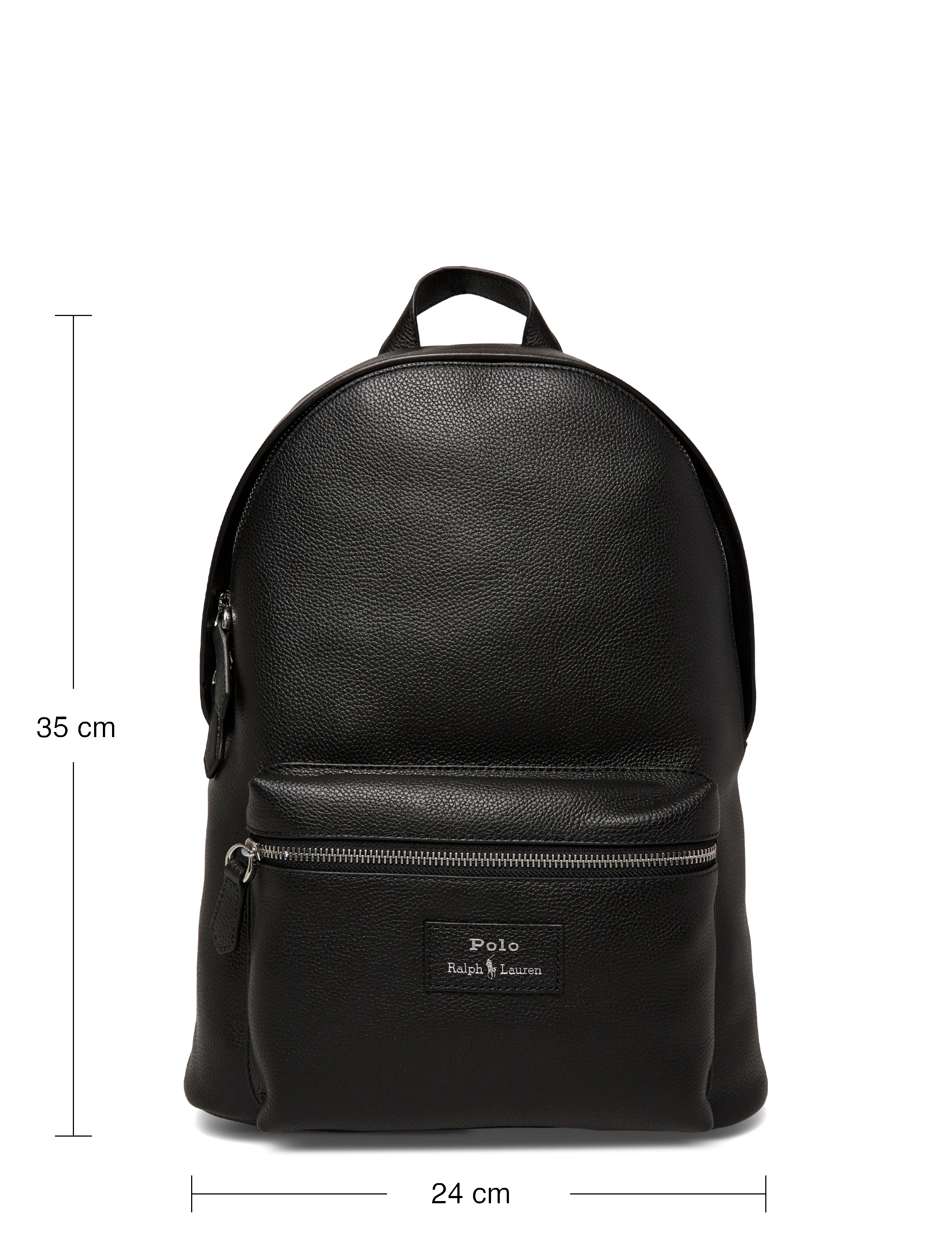 Polo Ralph Lauren - PEBBLE LEATHER-DOME BACKPCK-BPK-LRG - business-rygsække - black - 3