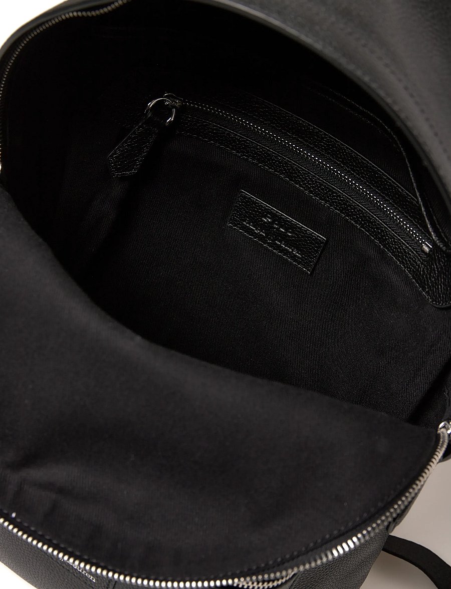 Polo Ralph Lauren - PEBBLE LEATHER-DOME BACKPCK-BPK-LRG - business-rucksäcke - black - 5