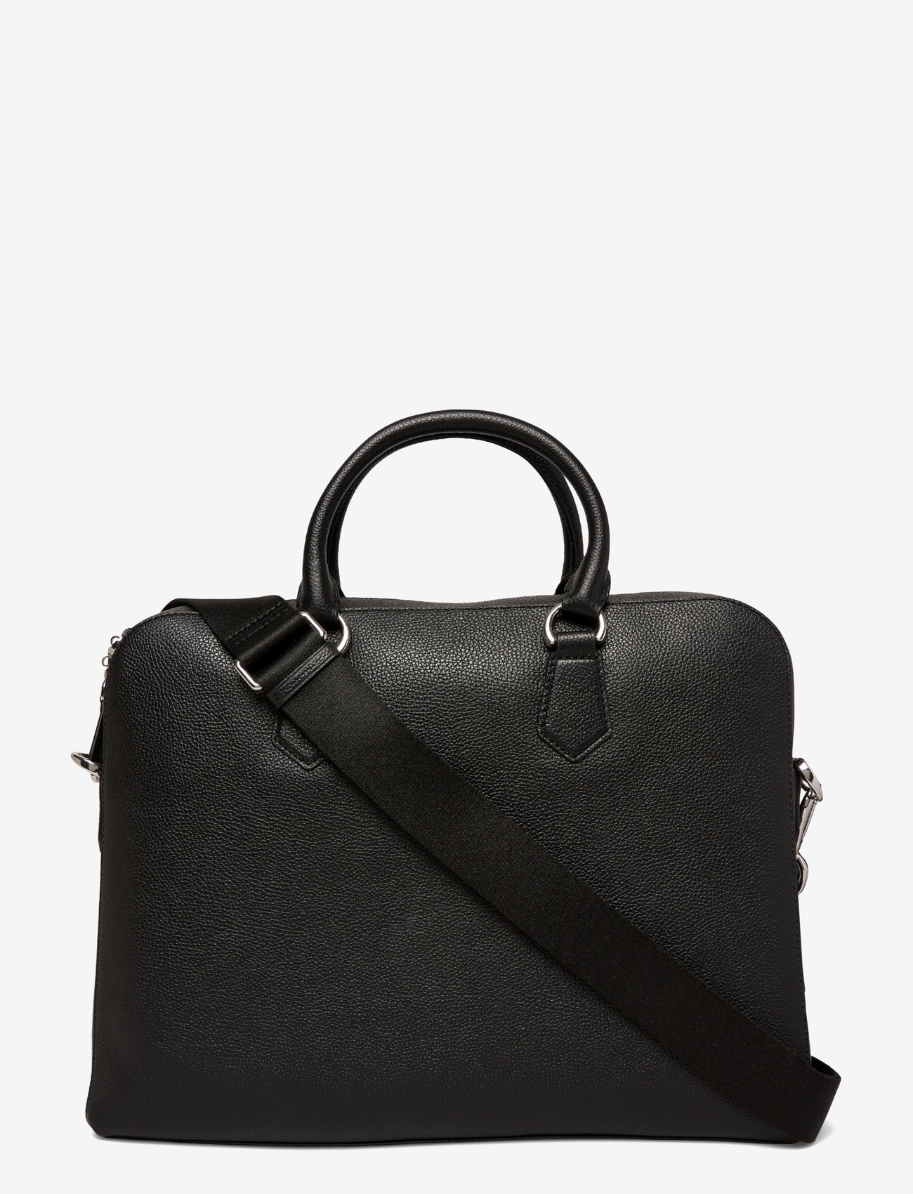 Polo Ralph Lauren - Pebbled Leather Commuter Bag - shoppa efter tillfälle - black - 0