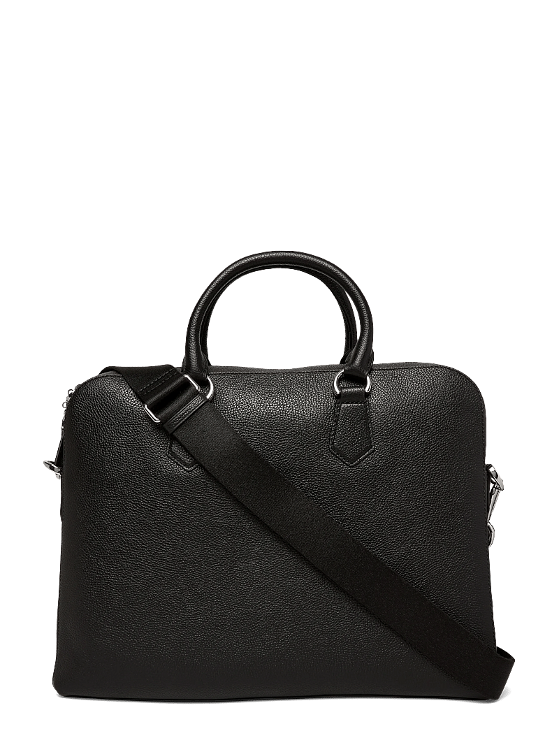 Polo Ralph Lauren - Pebbled Leather Commuter Bag - shoppa efter tillfälle - black - 0