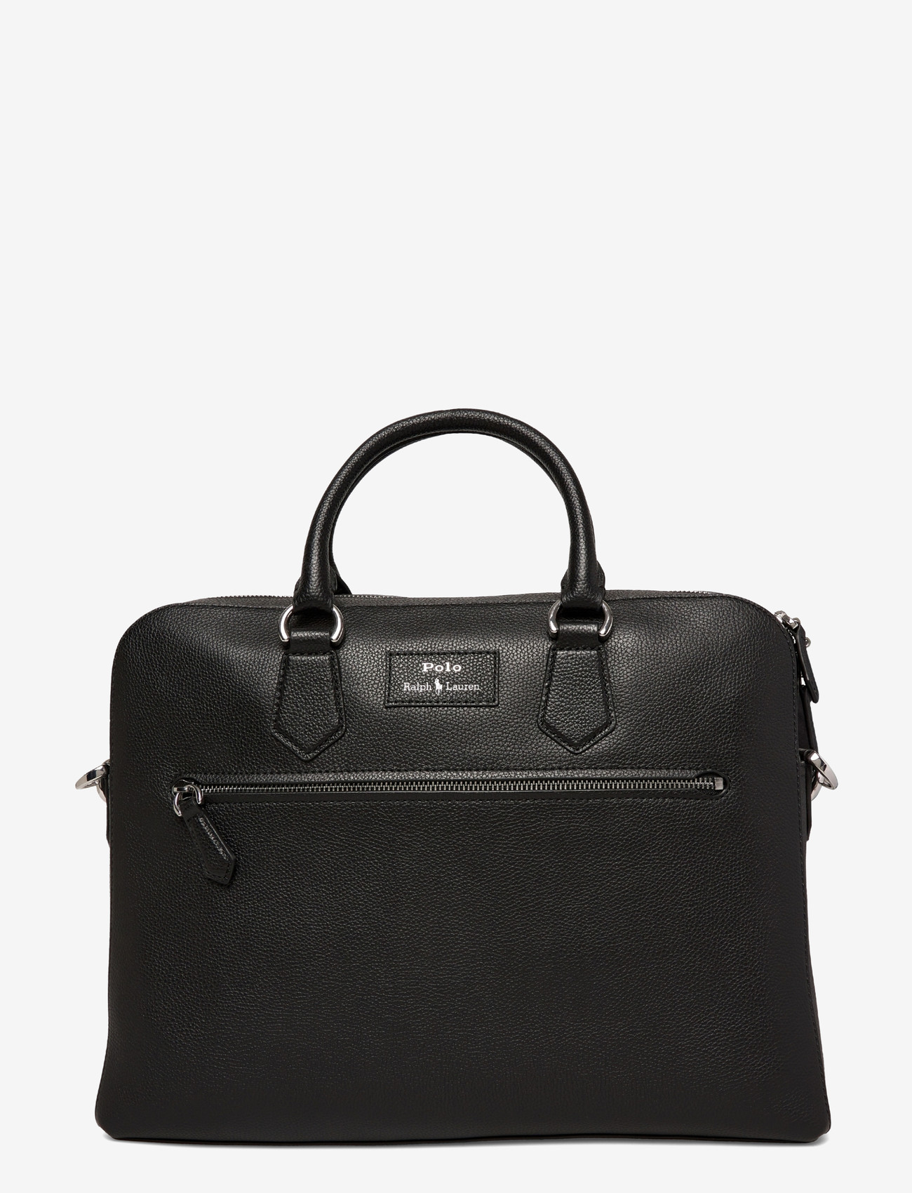 Polo Ralph Lauren - Pebbled Leather Commuter Bag - shoppa efter tillfälle - black - 1
