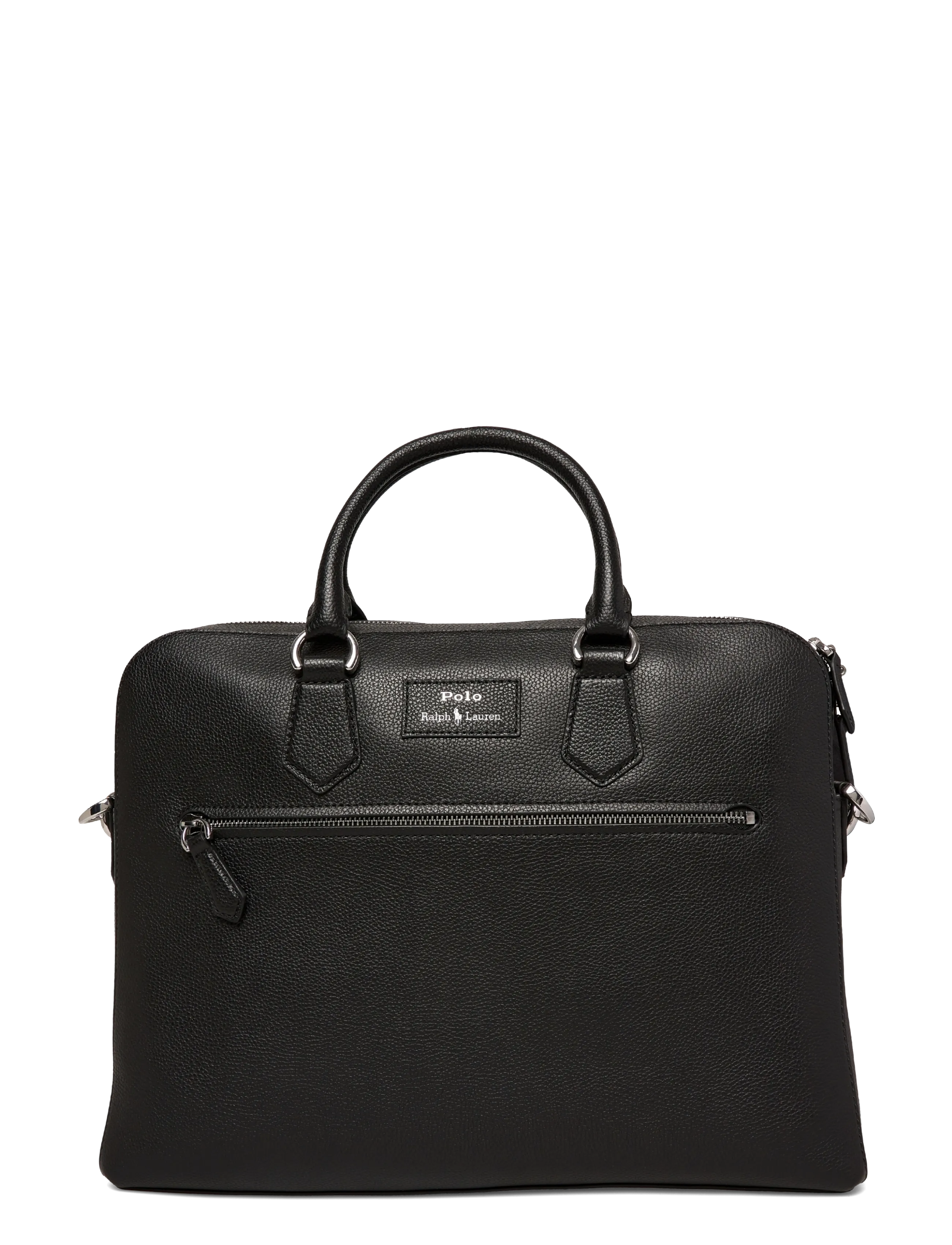 Polo Ralph Lauren - Pebbled Leather Commuter Bag - shop by occasion - black - 1