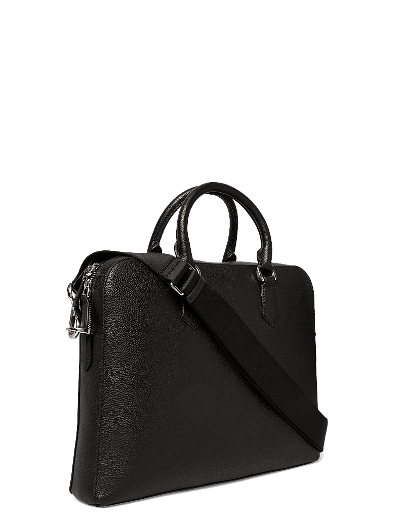 Polo Ralph Lauren - Pebbled Leather Commuter Bag - shoppa efter tillfälle - black - 2