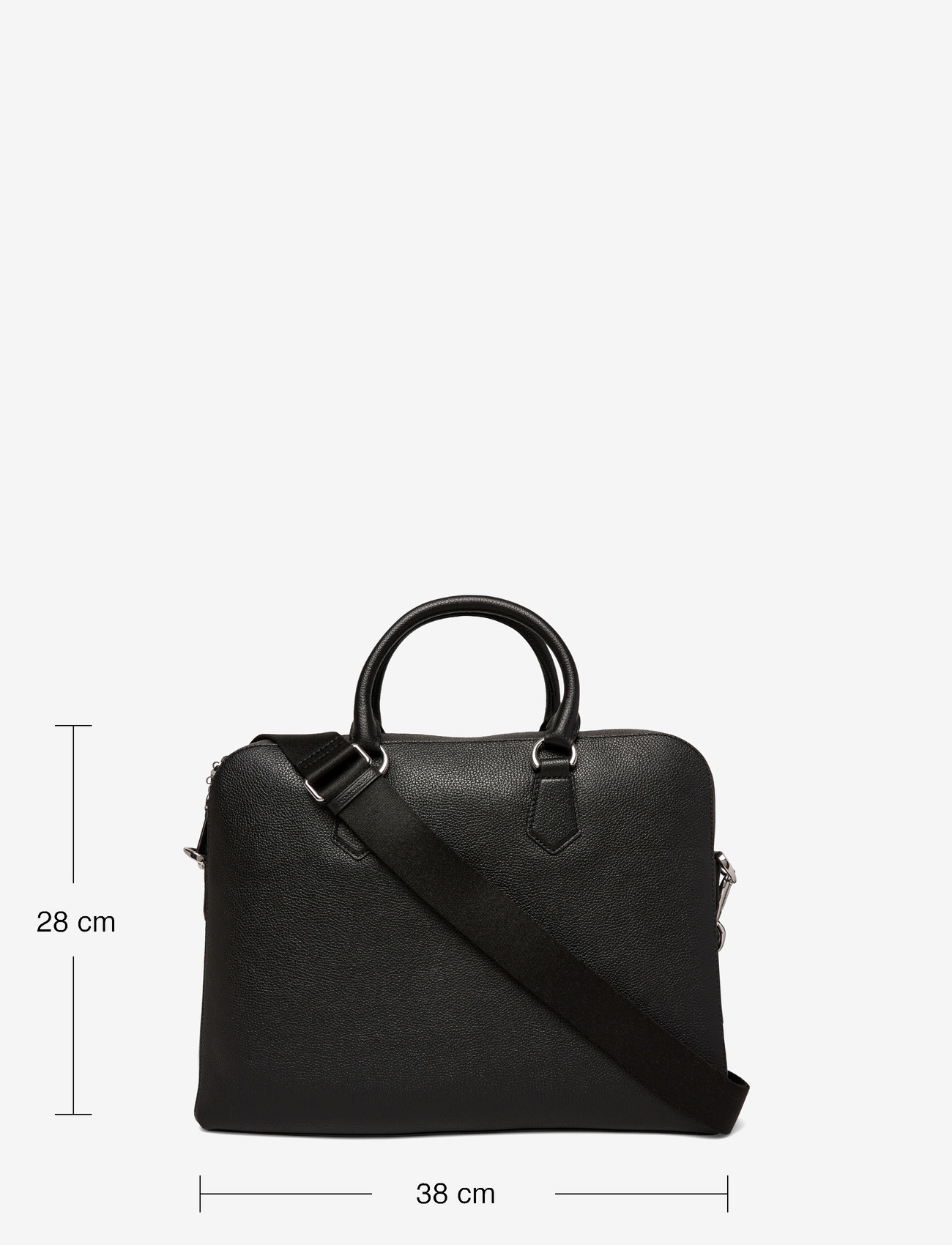 Polo Ralph Lauren - Pebbled Leather Commuter Bag - shoppa efter tillfälle - black - 3