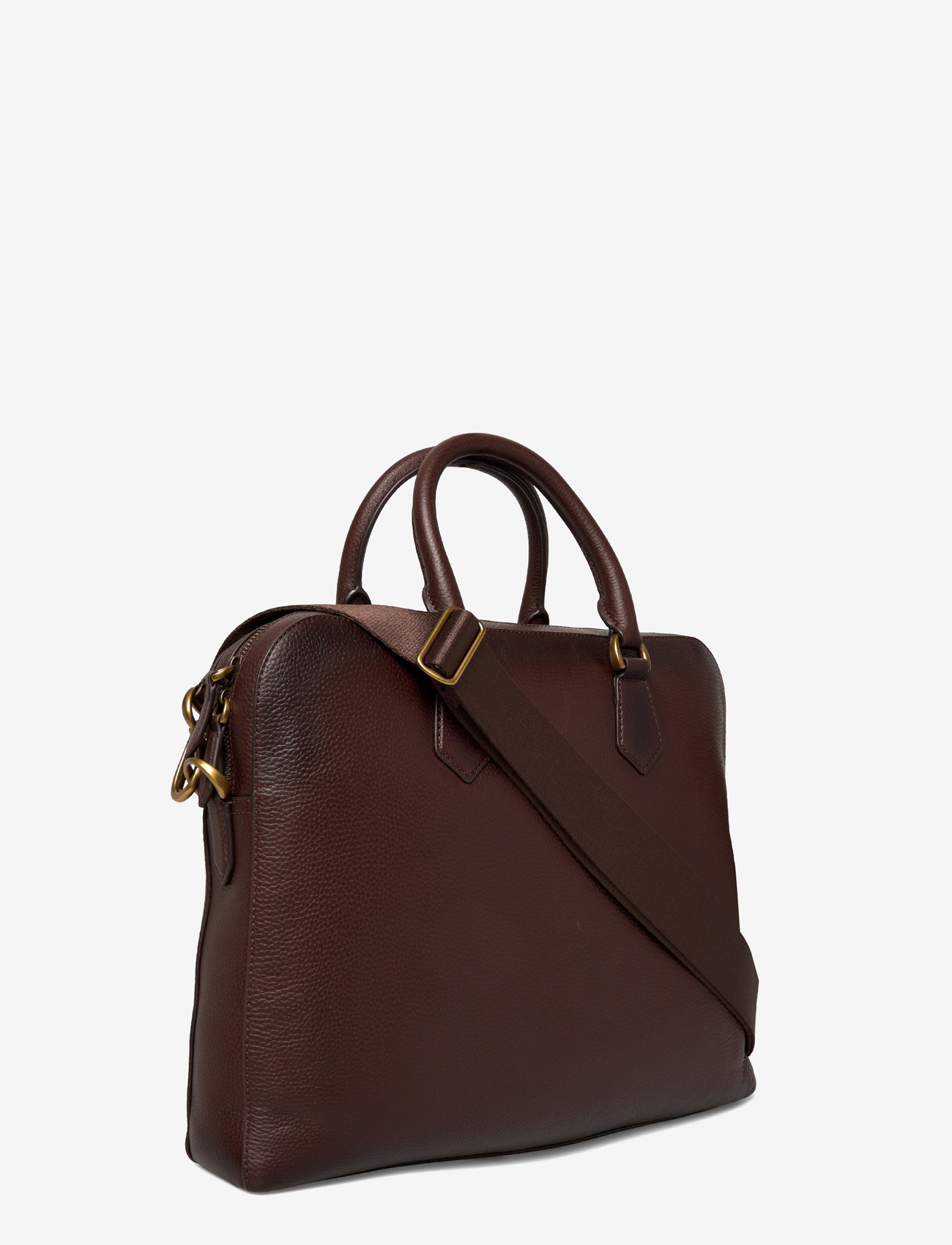 Polo Ralph Lauren - Pebbled Leather Commuter Bag - shop efter anledning - dark brown - 2