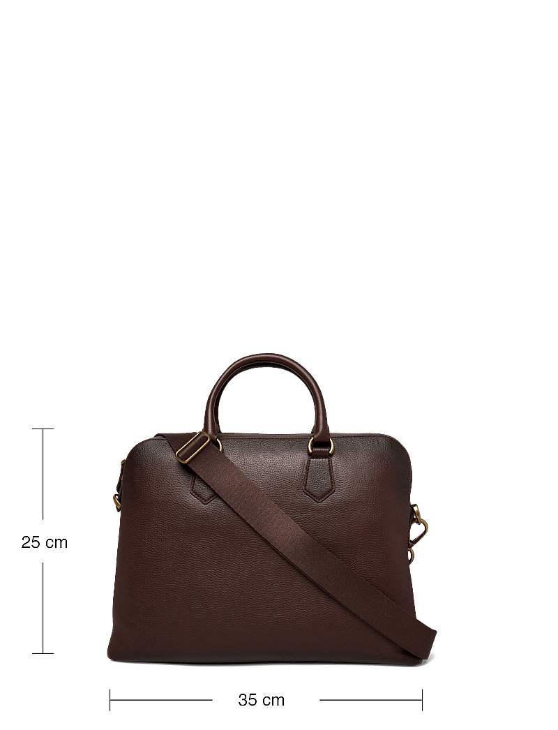 Polo Ralph Lauren - Pebbled Leather Commuter Bag - shop efter anledning - dark brown - 3