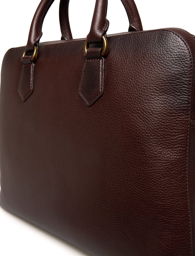 Polo Ralph Lauren - Pebbled Leather Commuter Bag - shop efter anledning - dark brown - 4