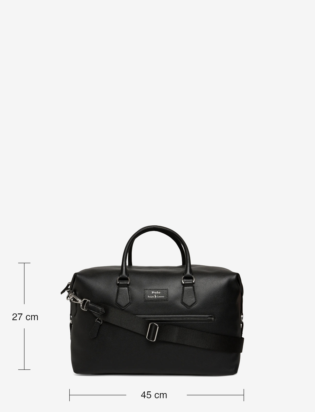 Polo Ralph Lauren - Pebbled Leather Duffel - osta olukorra järgi - black - 3