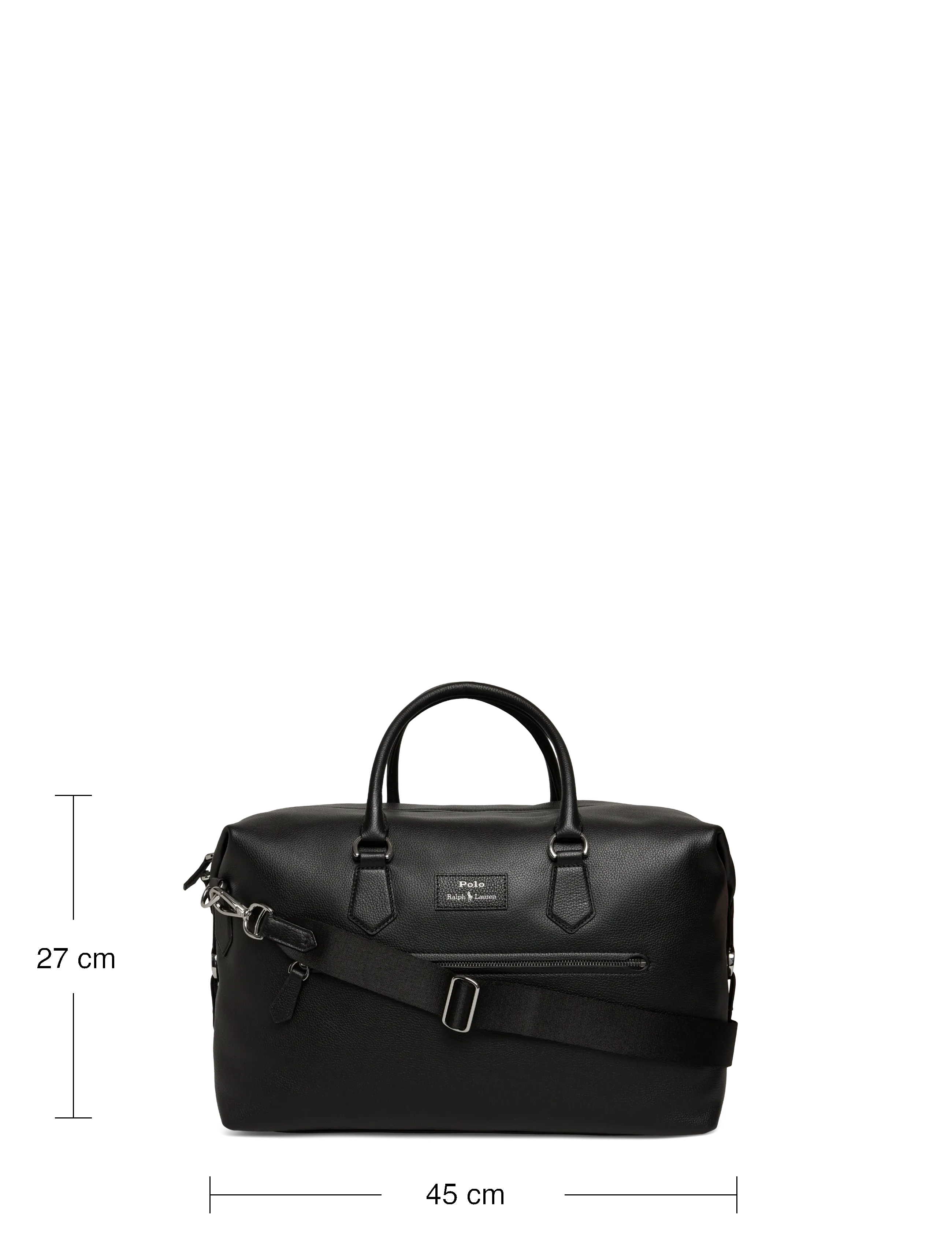 Polo Ralph Lauren - Pebbled Leather Duffel - osta olukorra järgi - black - 3