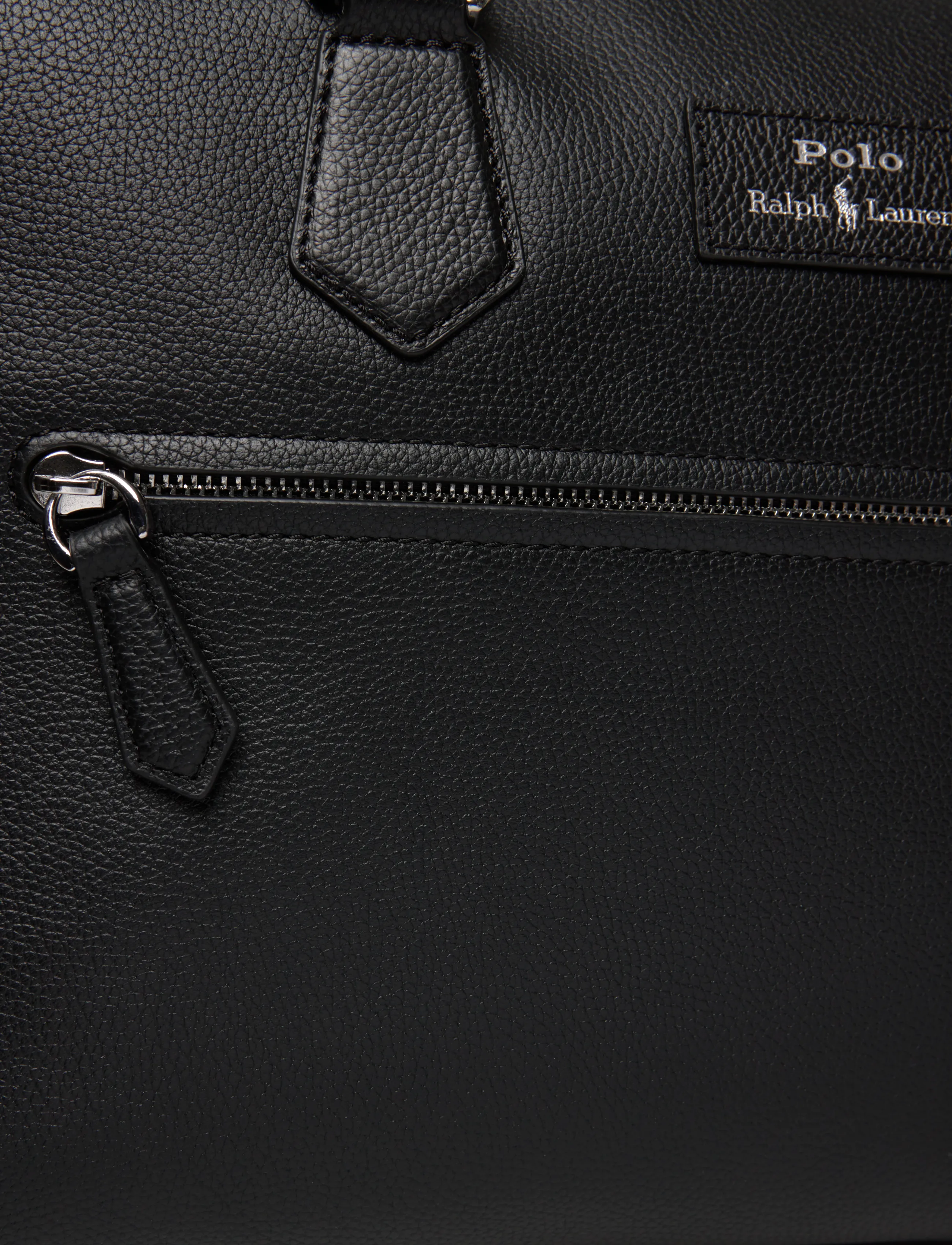Polo Ralph Lauren - Pebbled Leather Duffel - osta olukorra järgi - black - 4