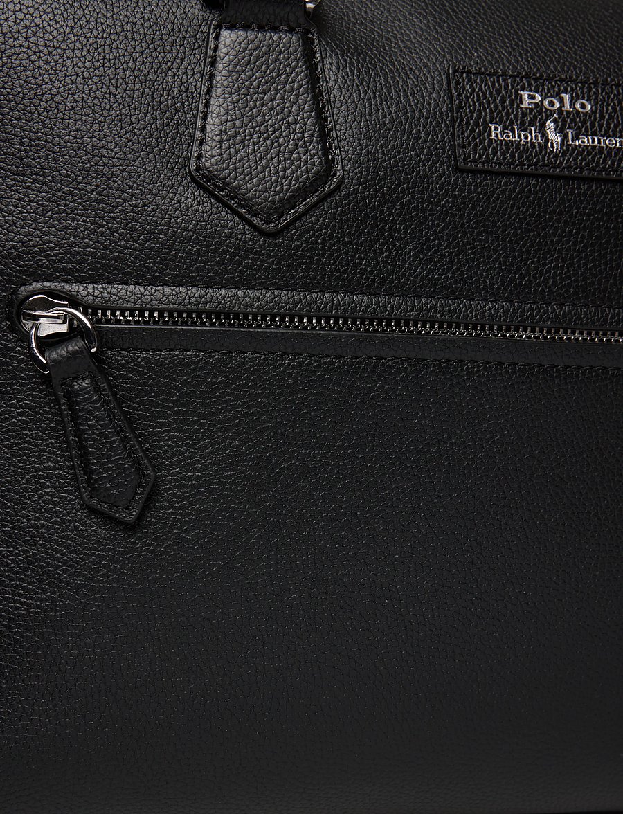 Polo Ralph Lauren - Pebbled Leather Duffel - osta olukorra järgi - black - 4