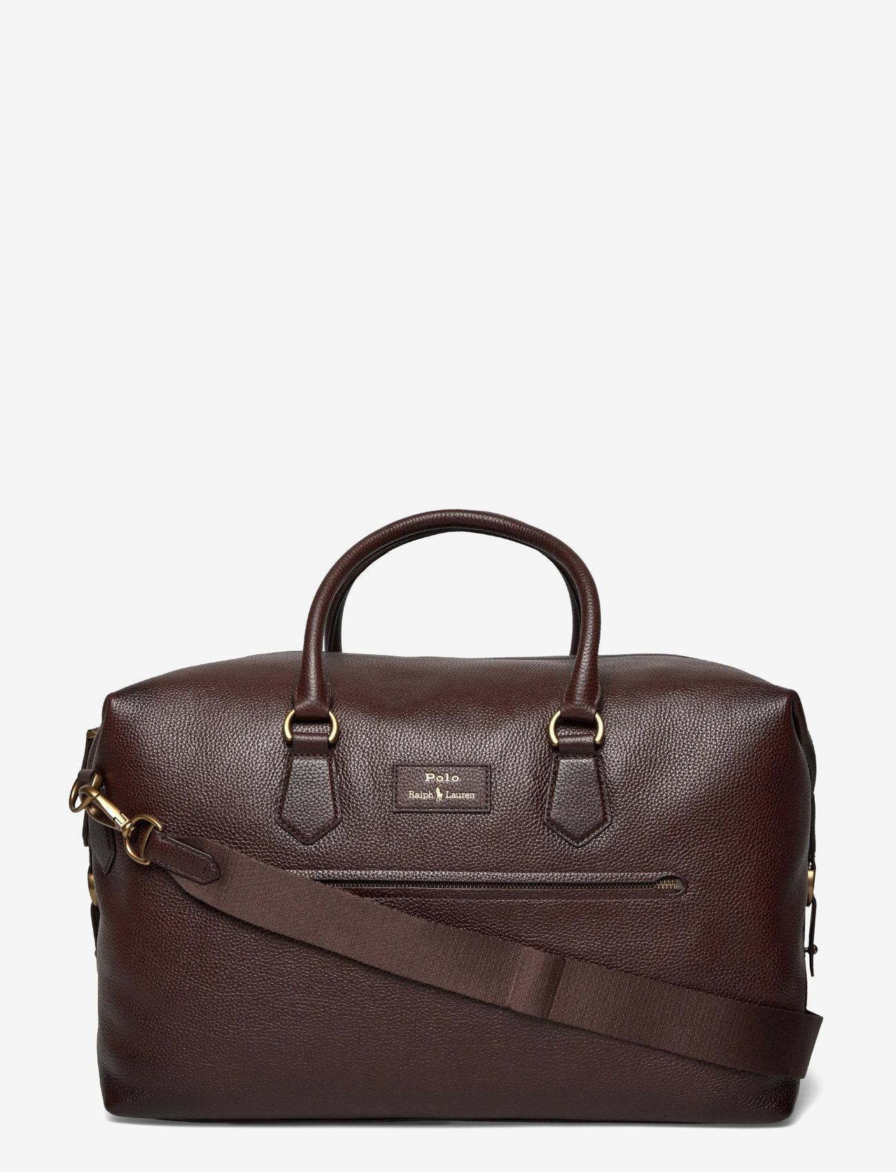 Polo Ralph Lauren - Pebbled Leather Duffel - shop efter anledning - dark brown - 0