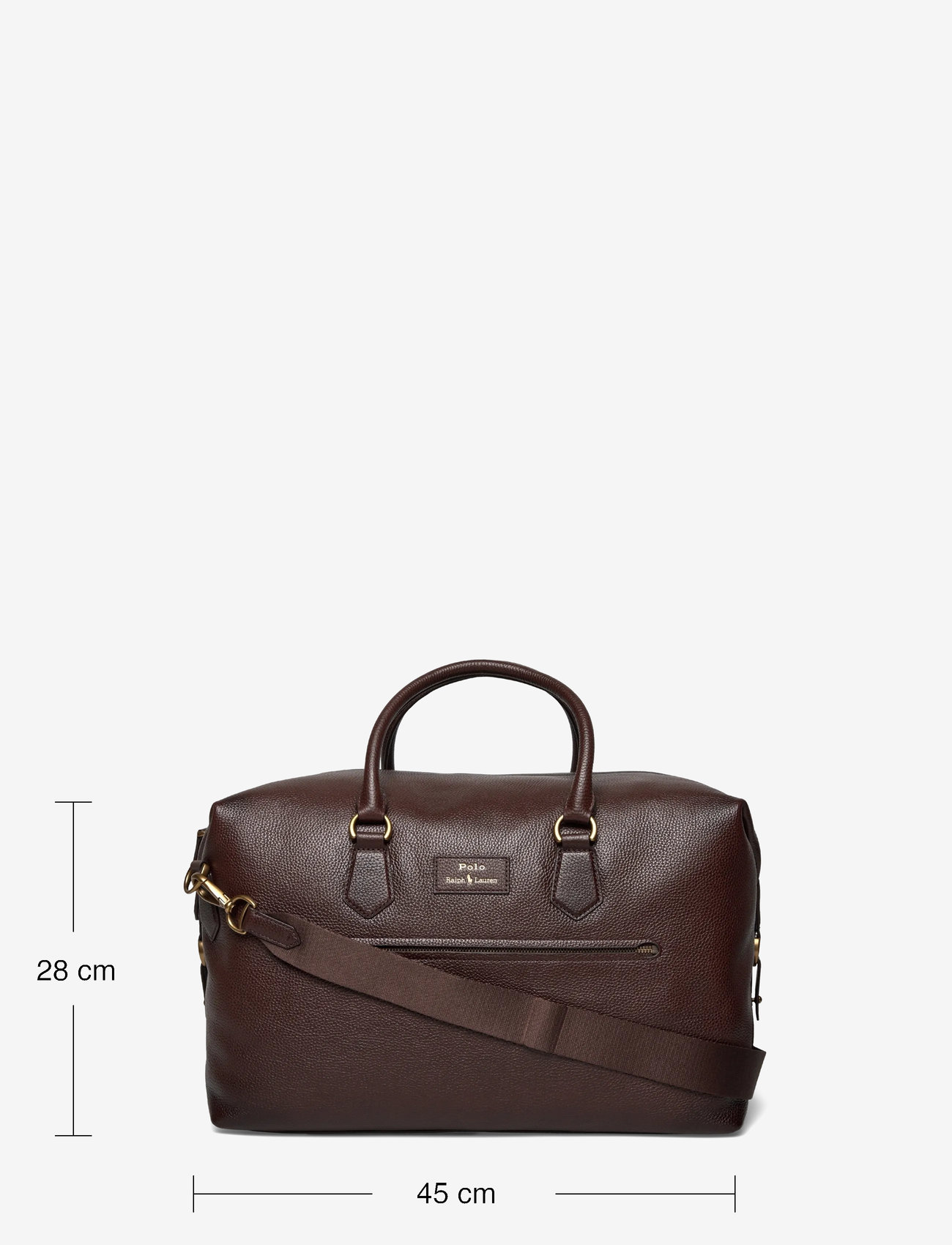 Polo Ralph Lauren - Pebbled Leather Duffel - shop efter anledning - dark brown - 3