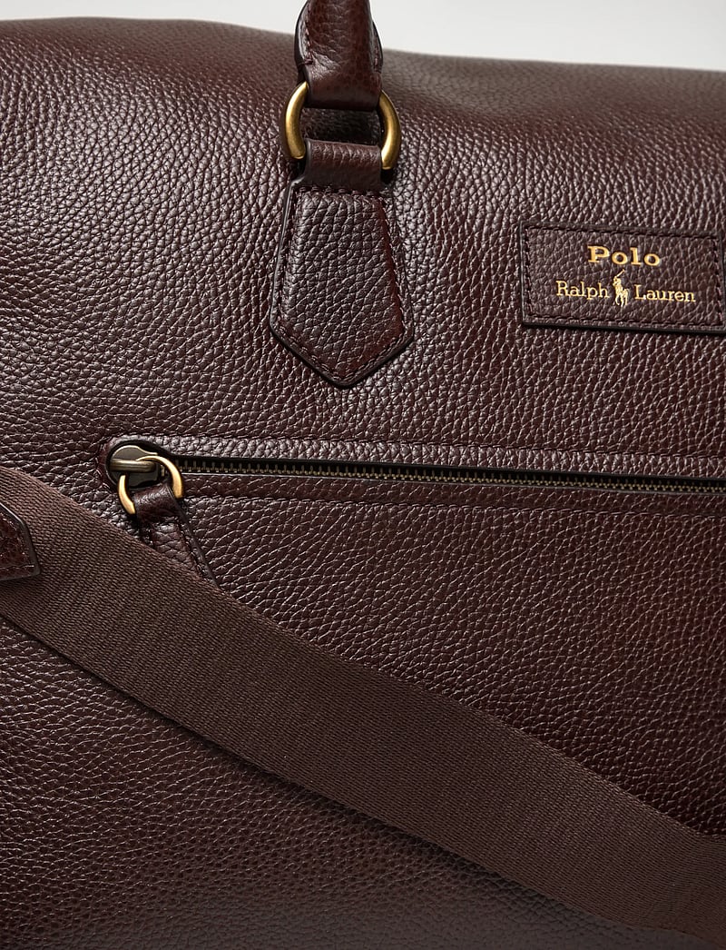 Polo Ralph Lauren - Pebbled Leather Duffel - shop efter anledning - dark brown - 4