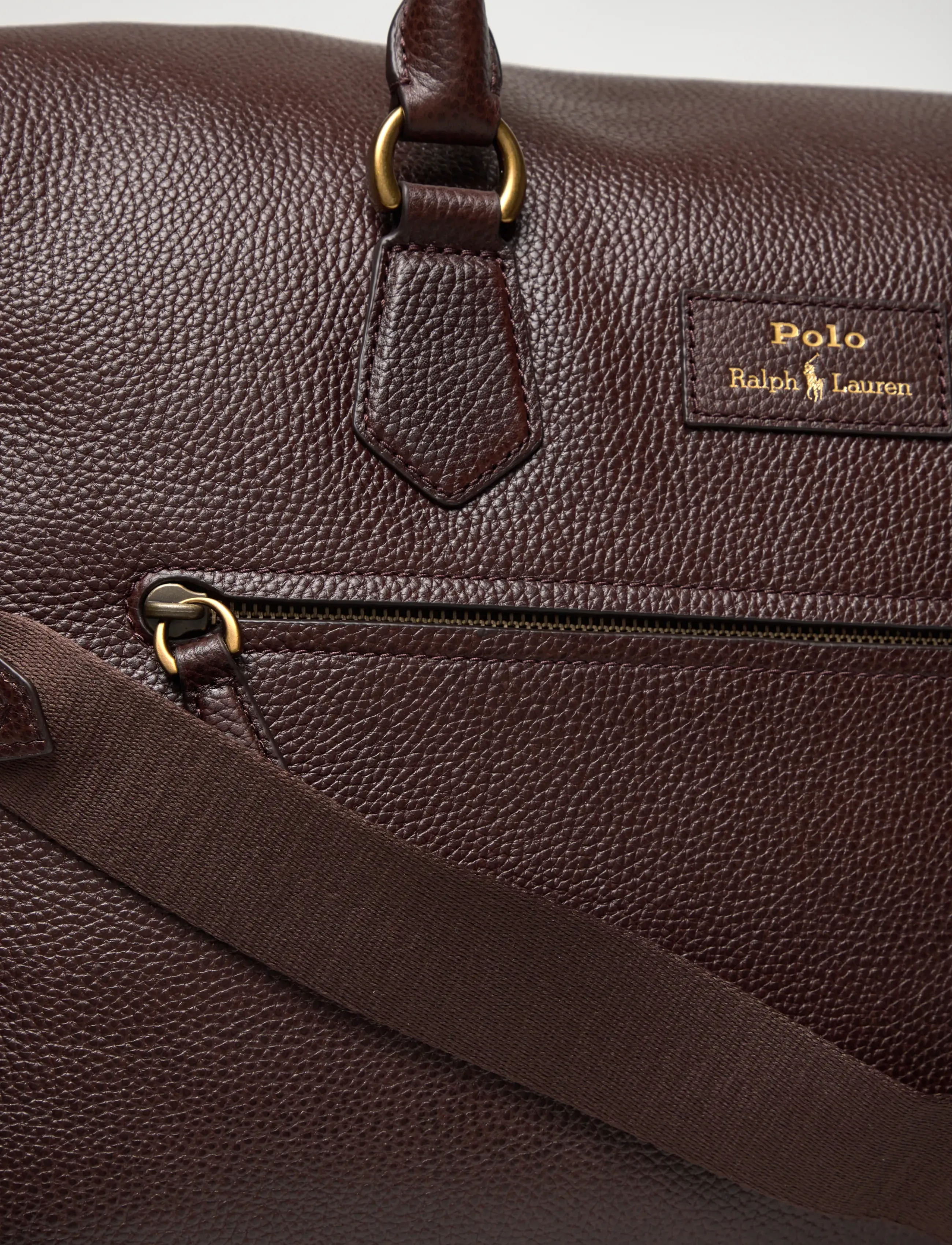 Polo Ralph Lauren - Pebbled Leather Duffel - osta olukorra järgi - dark brown - 4