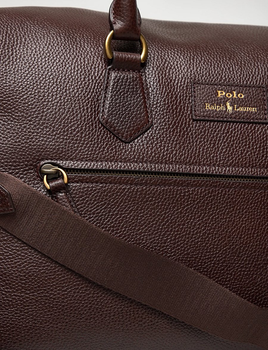 Polo Ralph Lauren - Pebbled Leather Duffel - osta olukorra järgi - dark brown - 4
