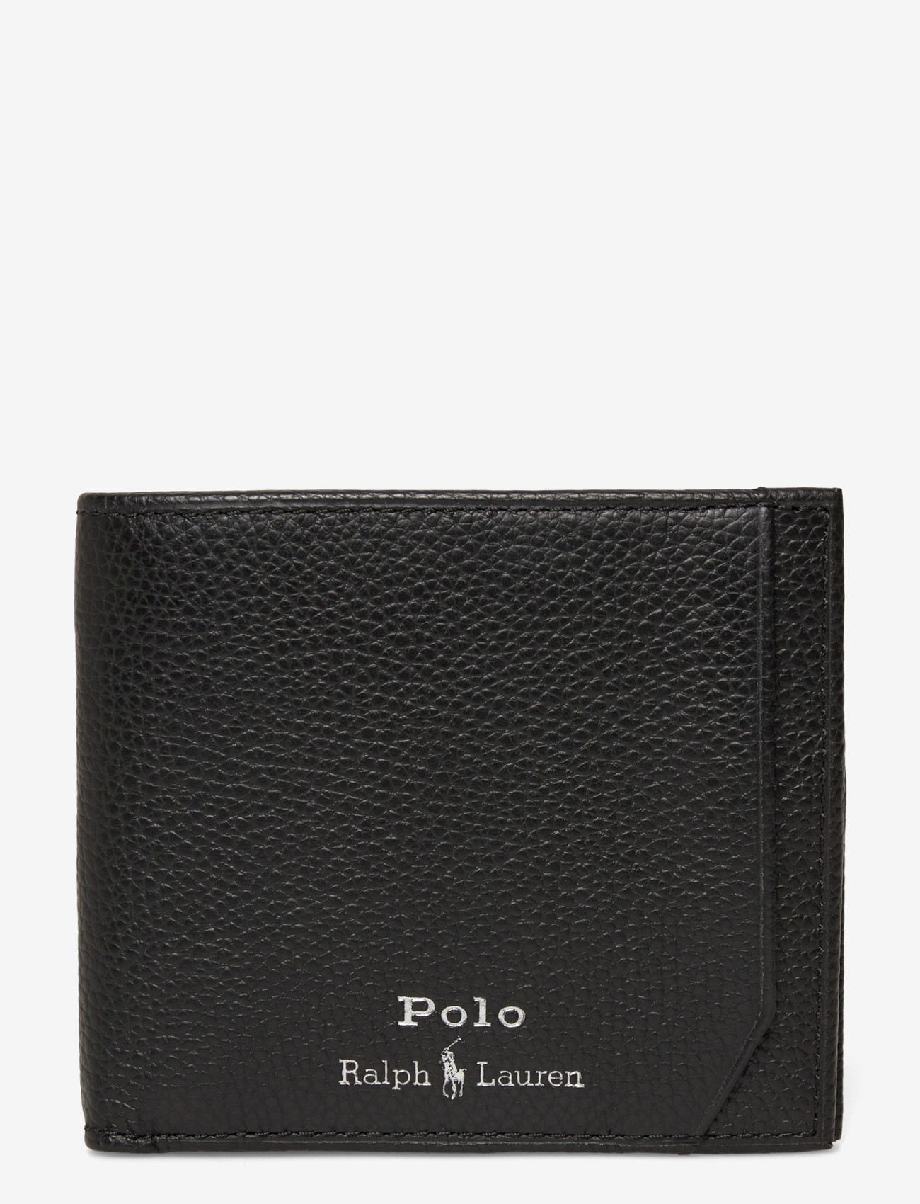Polo Ralph Lauren - Pebbled Leather Billfold Wallet - plånböcker - black - 0