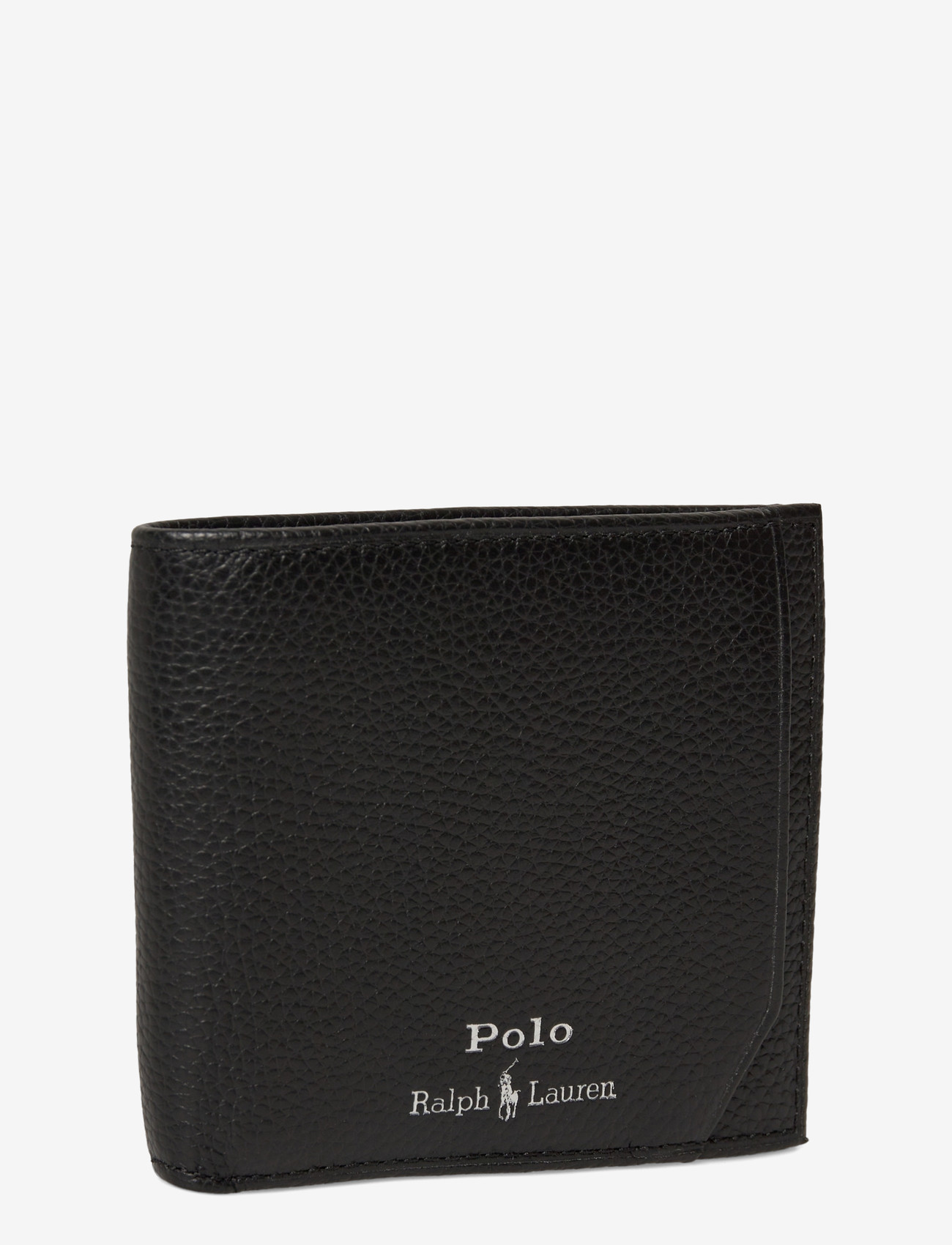 Polo Ralph Lauren - Pebbled Leather Billfold Wallet - plånböcker - black - 2