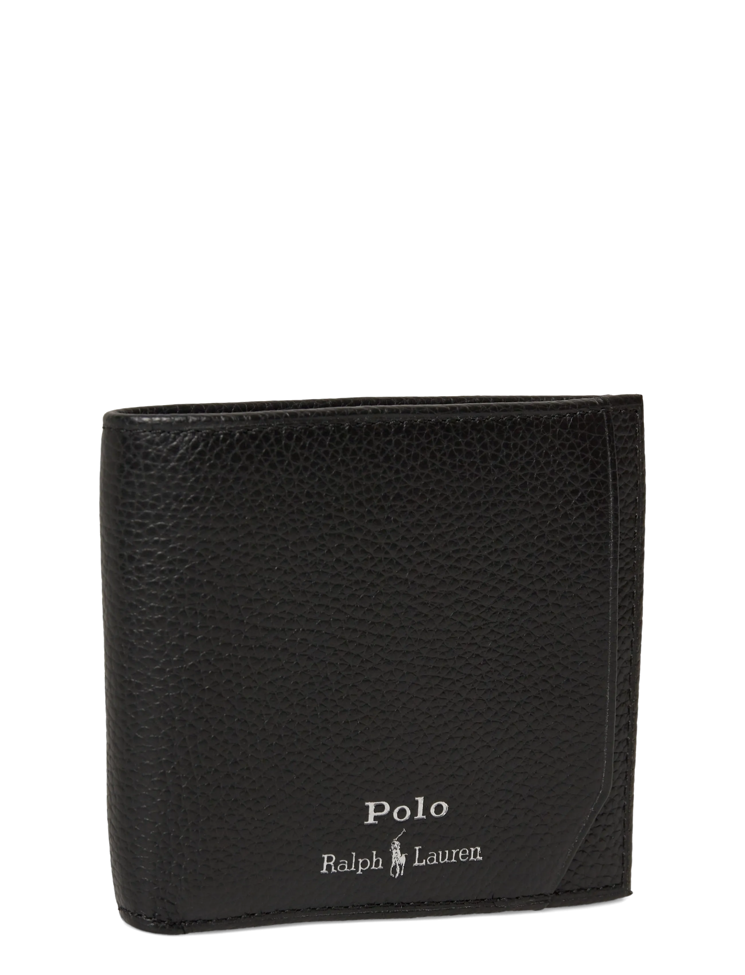 Polo Ralph Lauren - Pebbled Leather Billfold Wallet - punge - black - 2