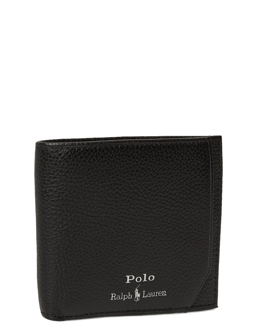 Polo Ralph Lauren - Pebbled Leather Billfold Wallet - piniginės - black - 2