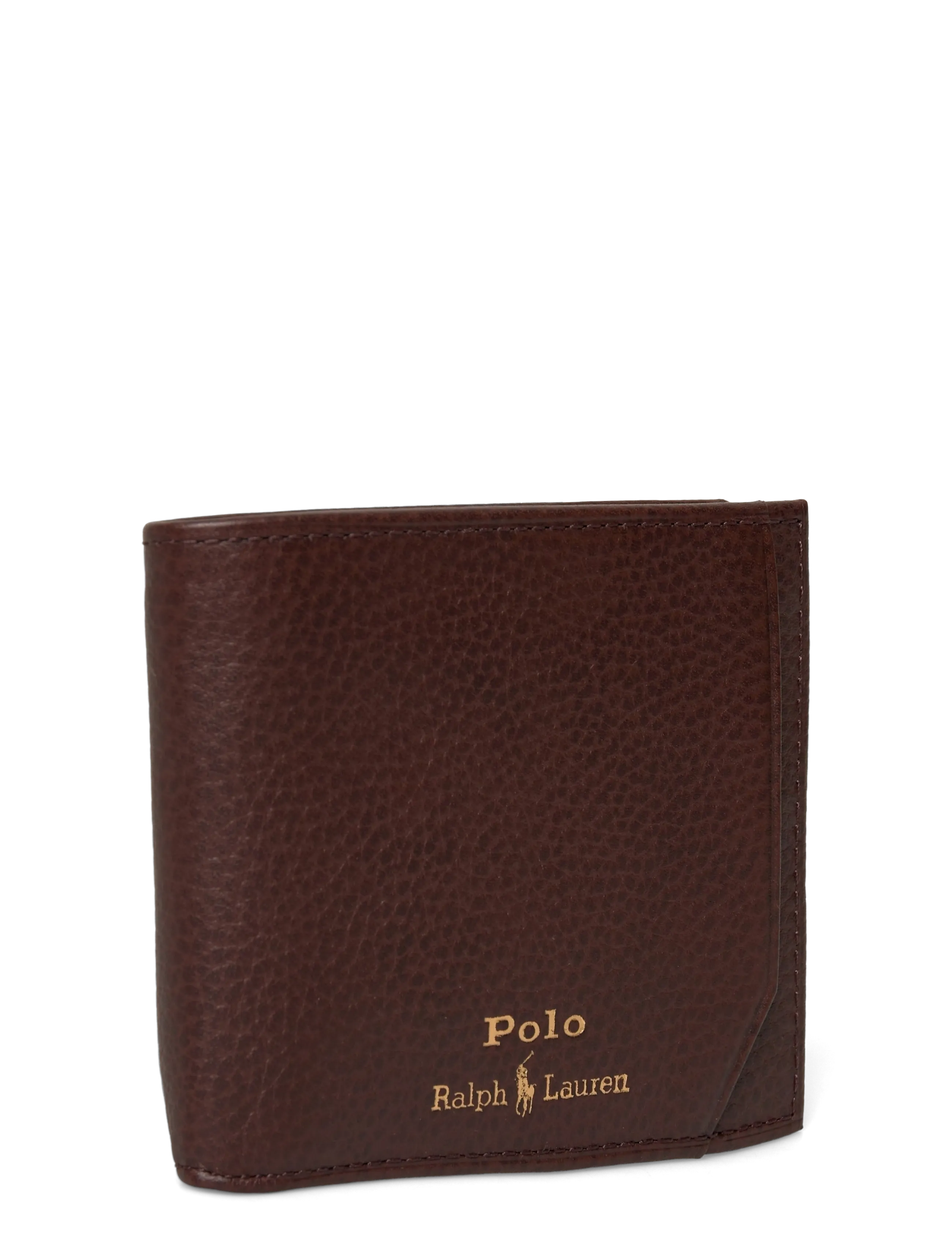 Polo Ralph Lauren - Pebbled Leather Billfold Wallet - punge - dark brown - 2