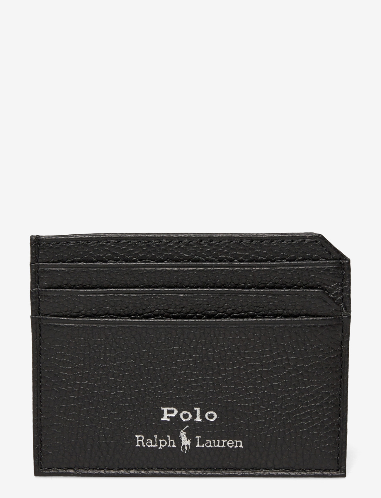 Polo Ralph Lauren - Pebbled Leather Card Case - kartenetuis - black - 0