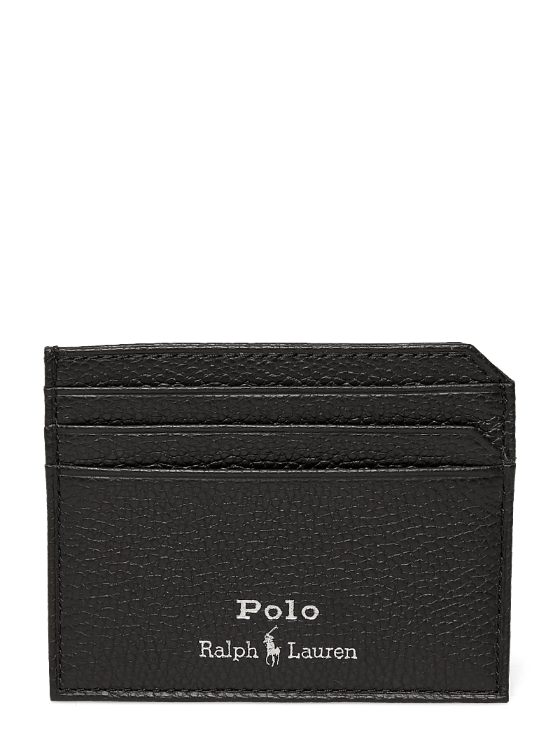Polo Ralph Lauren - Pebbled Leather Card Case - kartenetuis - black - 0