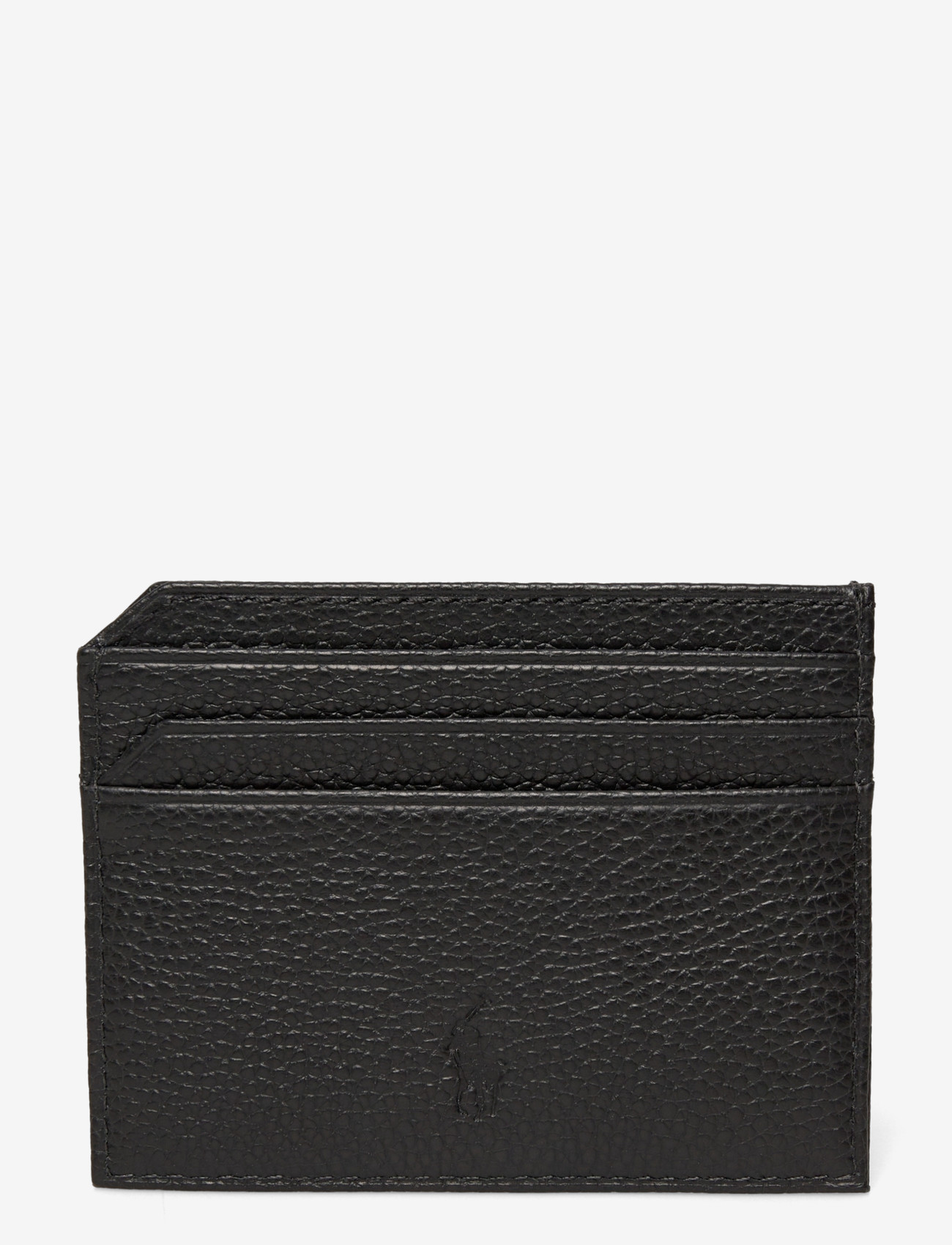 Polo Ralph Lauren - Pebbled Leather Card Case - kartenetuis - black - 1