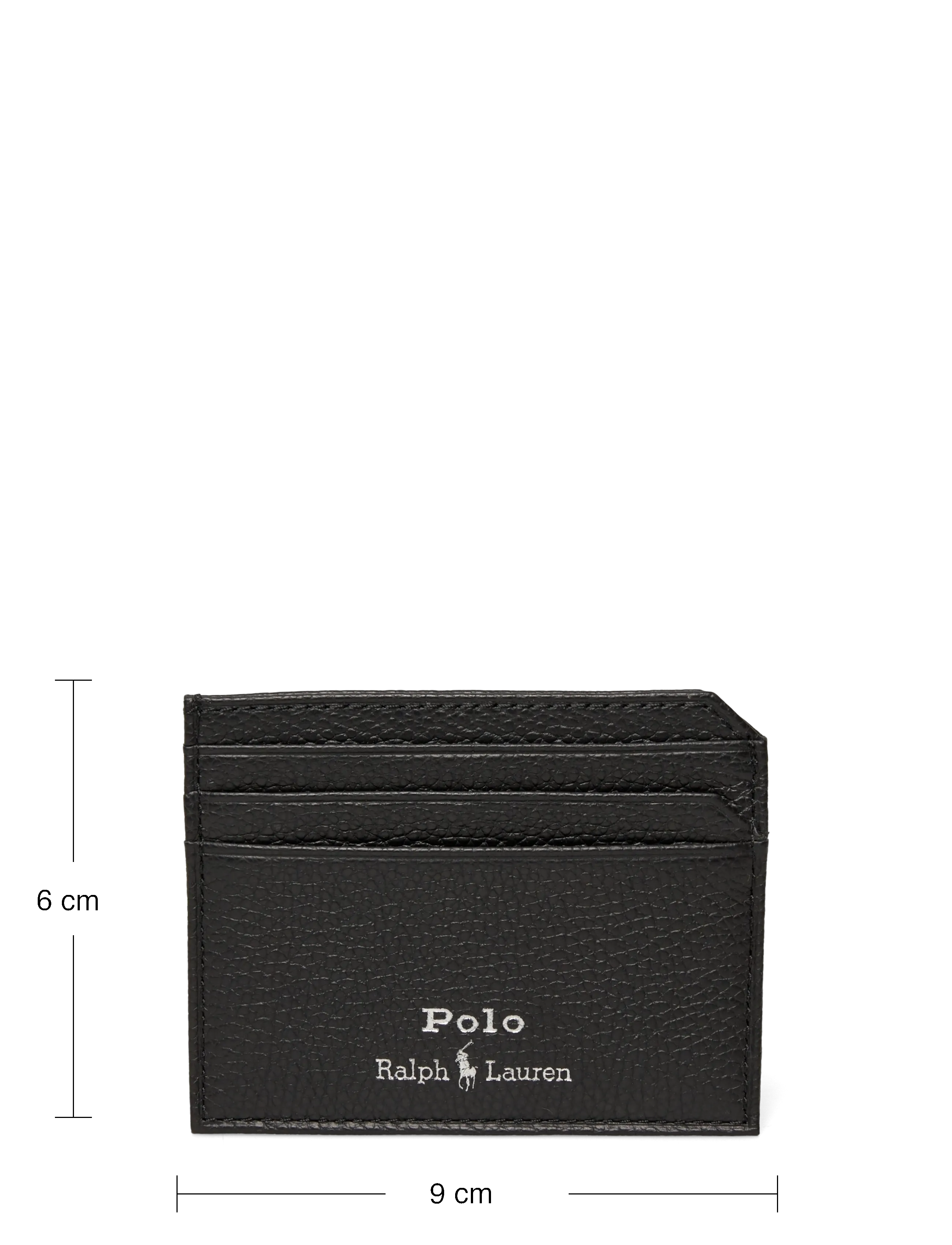 Polo Ralph Lauren - Pebbled Leather Card Case - kortholdere - black - 3