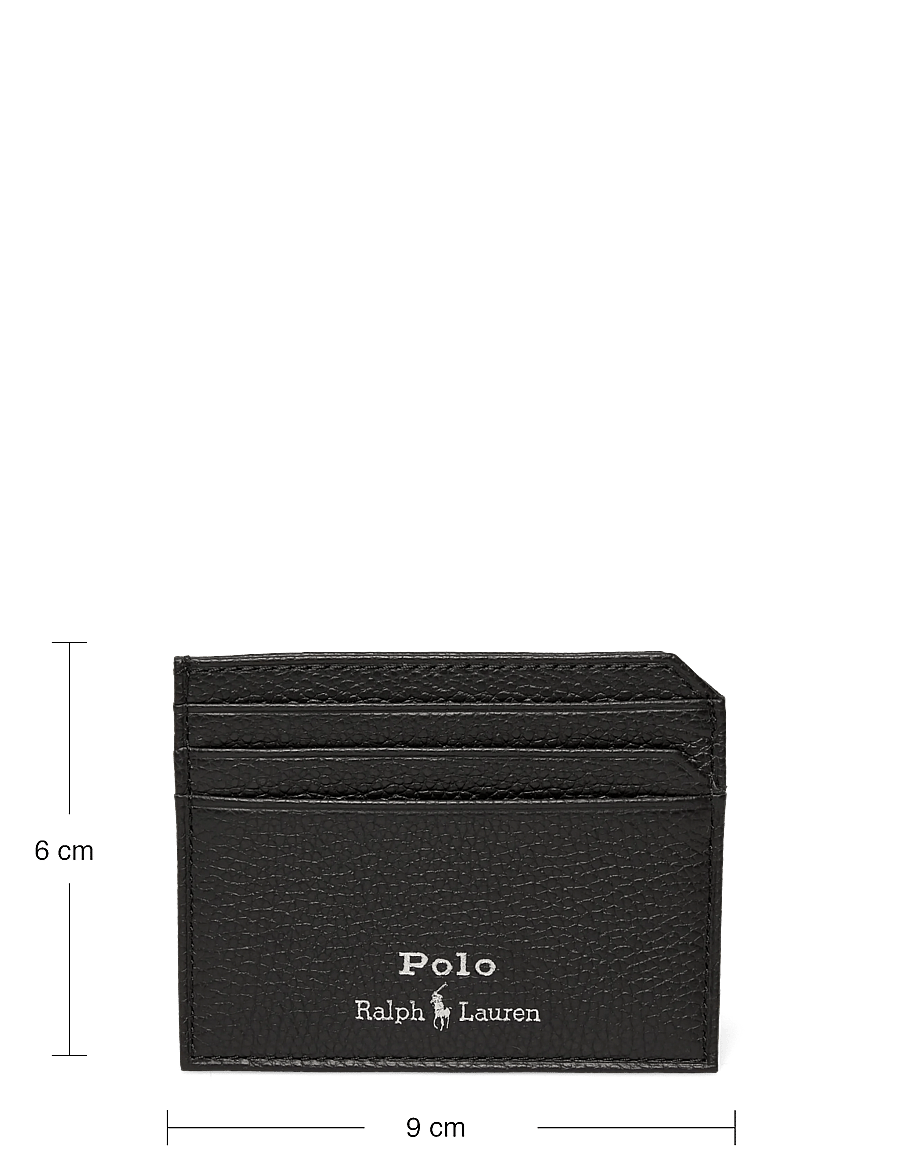 Polo Ralph Lauren - Pebbled Leather Card Case - kortholdere - black - 3
