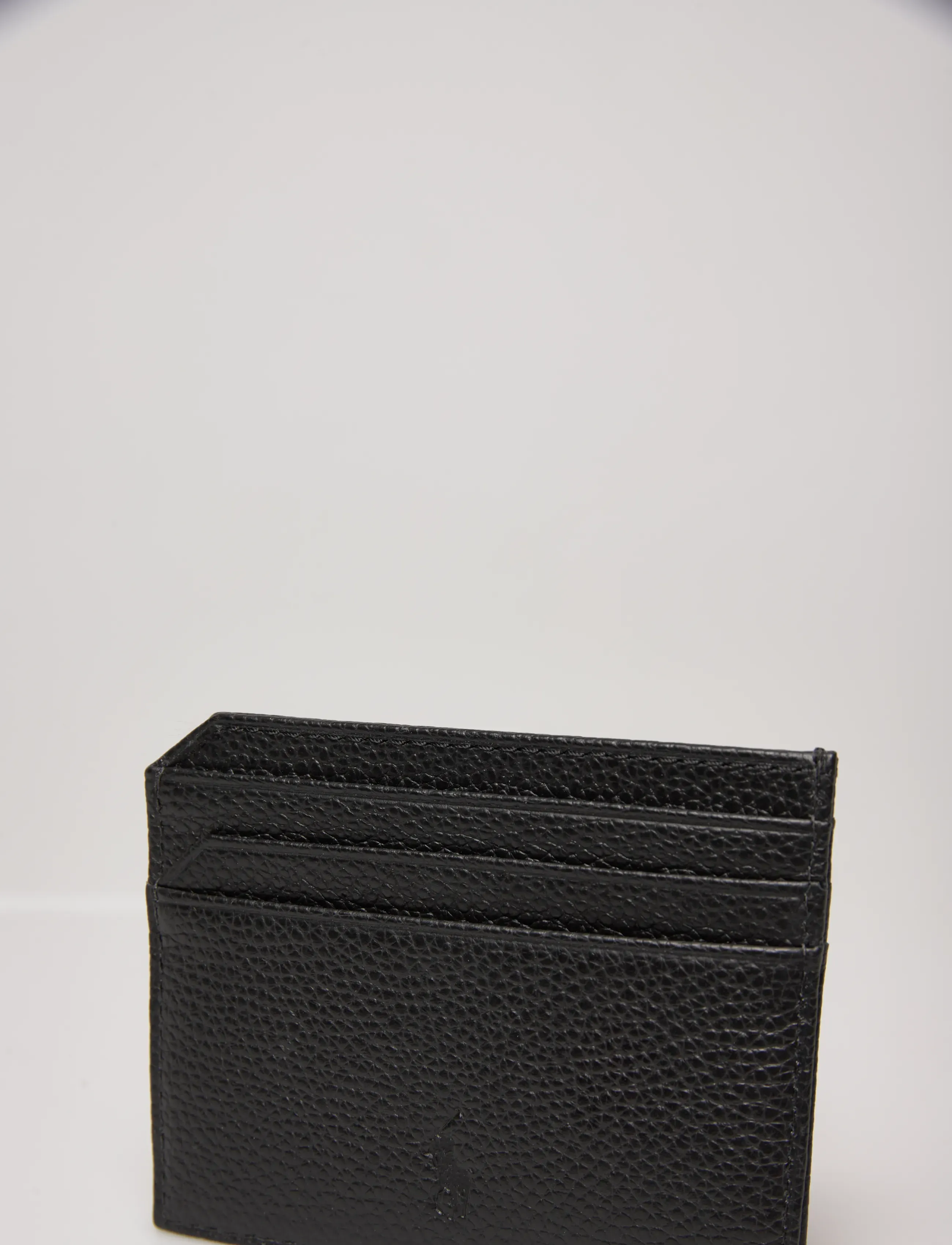 Polo Ralph Lauren - Pebbled Leather Card Case - kortholdere - black - 4