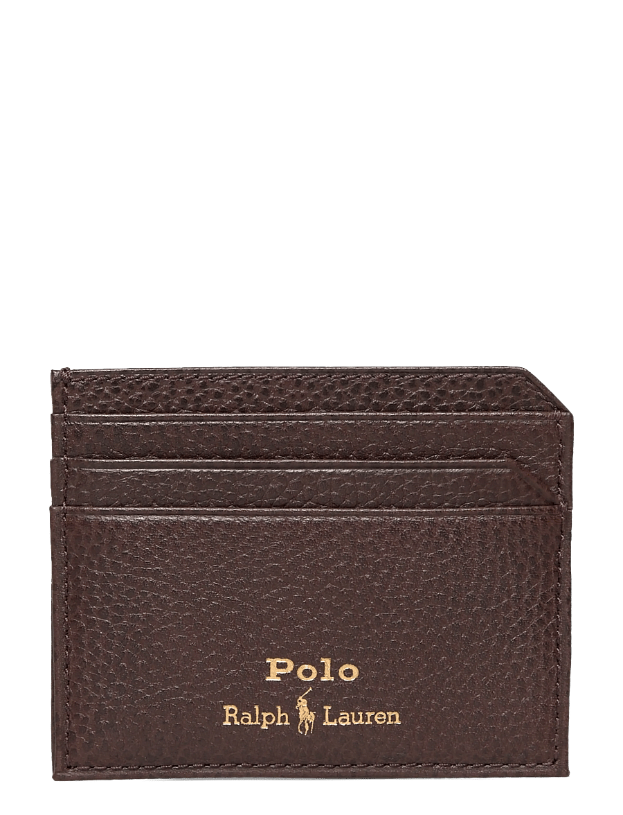 Polo Ralph Lauren - Pebbled Leather Card Case - kartenetuis - dark brown - 0