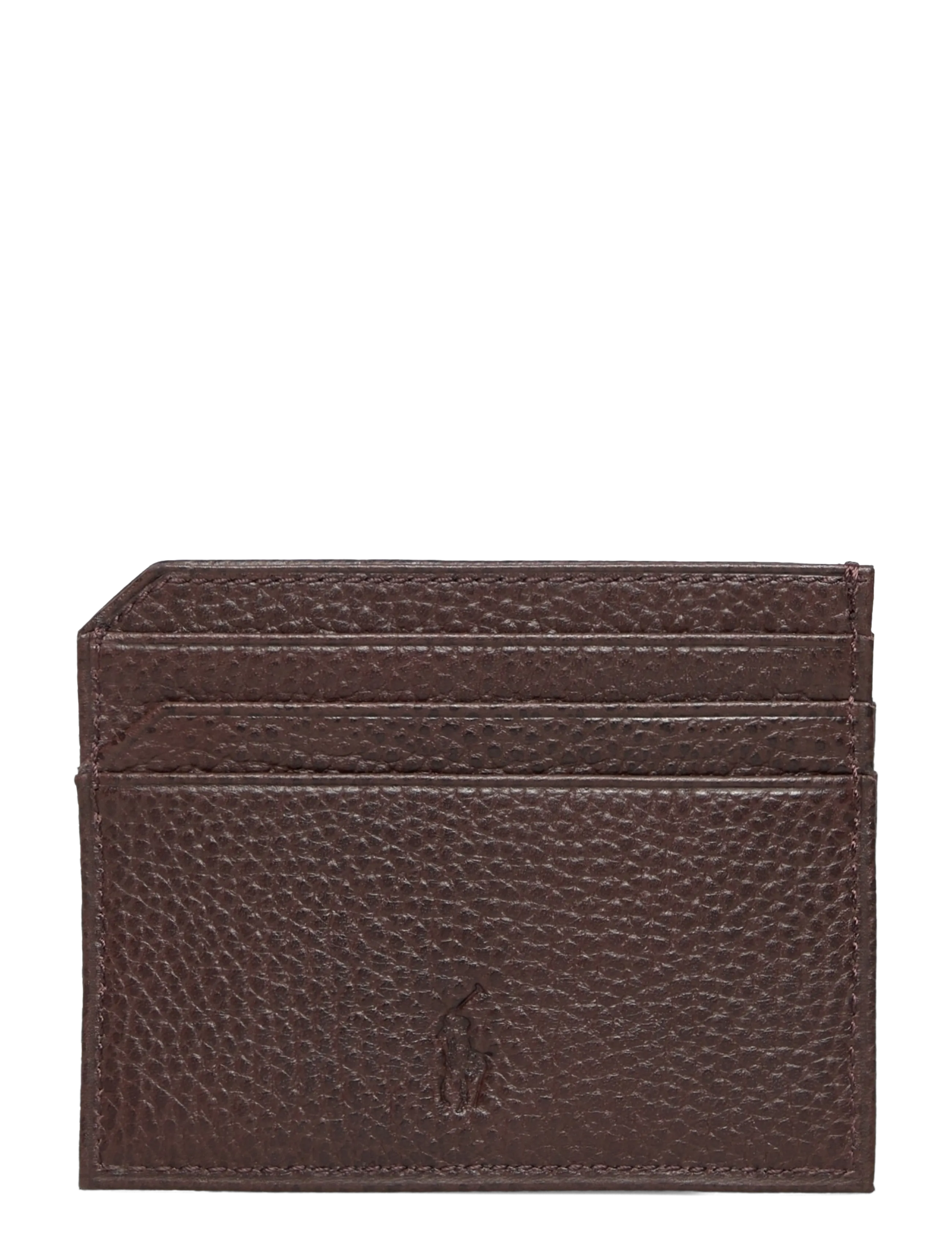 Polo Ralph Lauren - Pebbled Leather Card Case - kartenetuis - dark brown - 1