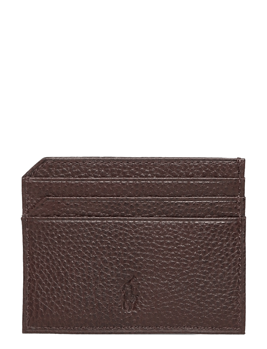 Polo Ralph Lauren - Pebbled Leather Card Case - kartenetuis - dark brown - 1
